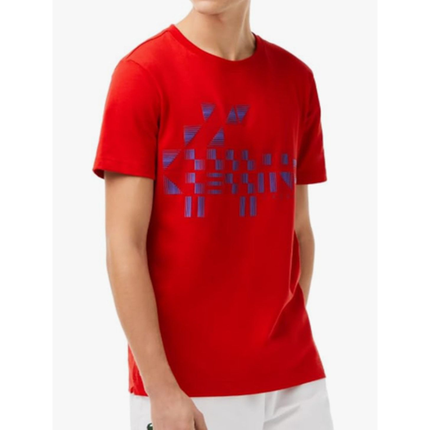 Lacoste Lacoste Men's Sport Novak Djokovic Printed T-Shirt Red XL Size US XL / EU 56 / 4 - 1 Thumbnail