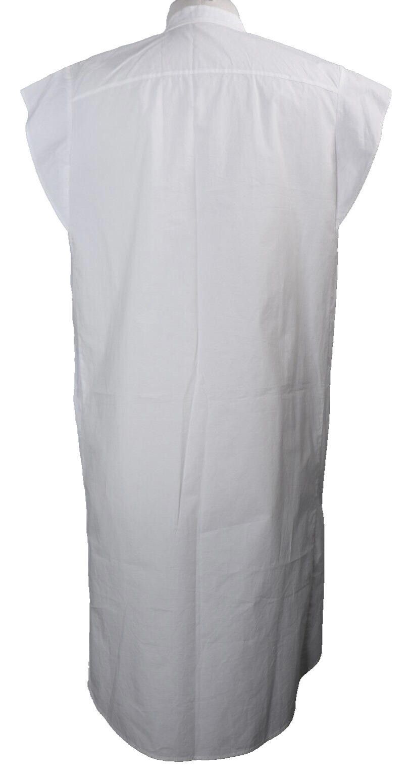 Designer Luisa Cerano US4 White Poplin Shirt Dress Button Up Mini Size S / US 4 / IT 40 - 11 Thumbnail