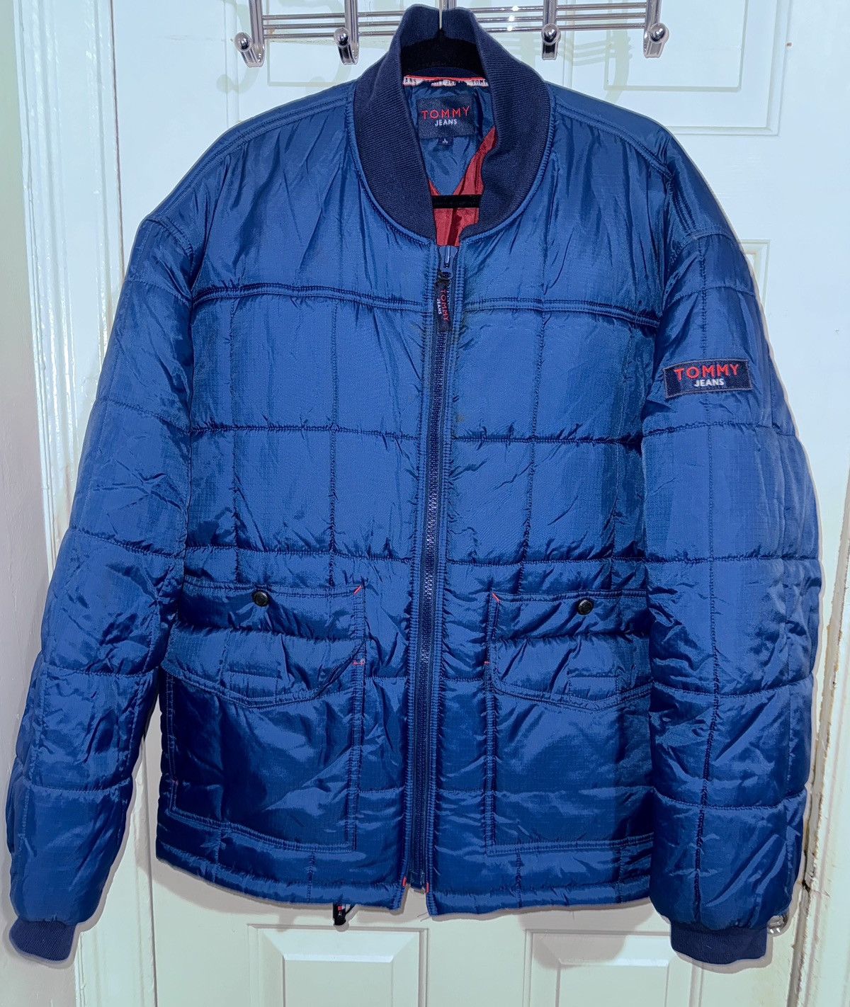 Tommy Hilfiger VINTAGE TOMMY HILFIGER SPELLOUT JACKET Size US L / EU 52-54 / 3 - 1 Thumbnail