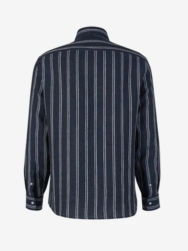 Brunello Cucinelli o1la1rc1a0325 Shirt in Night Blue Size S / US 4 / IT 40 - 2 Thumbnail