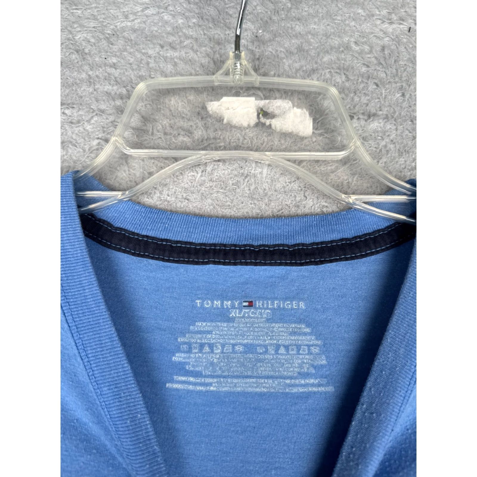 Tommy Hilfiger Tommy Hilfiger Shirt Adult XL Blue Short Sleeve Crew Neck Cotton Size US XL / EU 56 / 4 - 7 Thumbnail