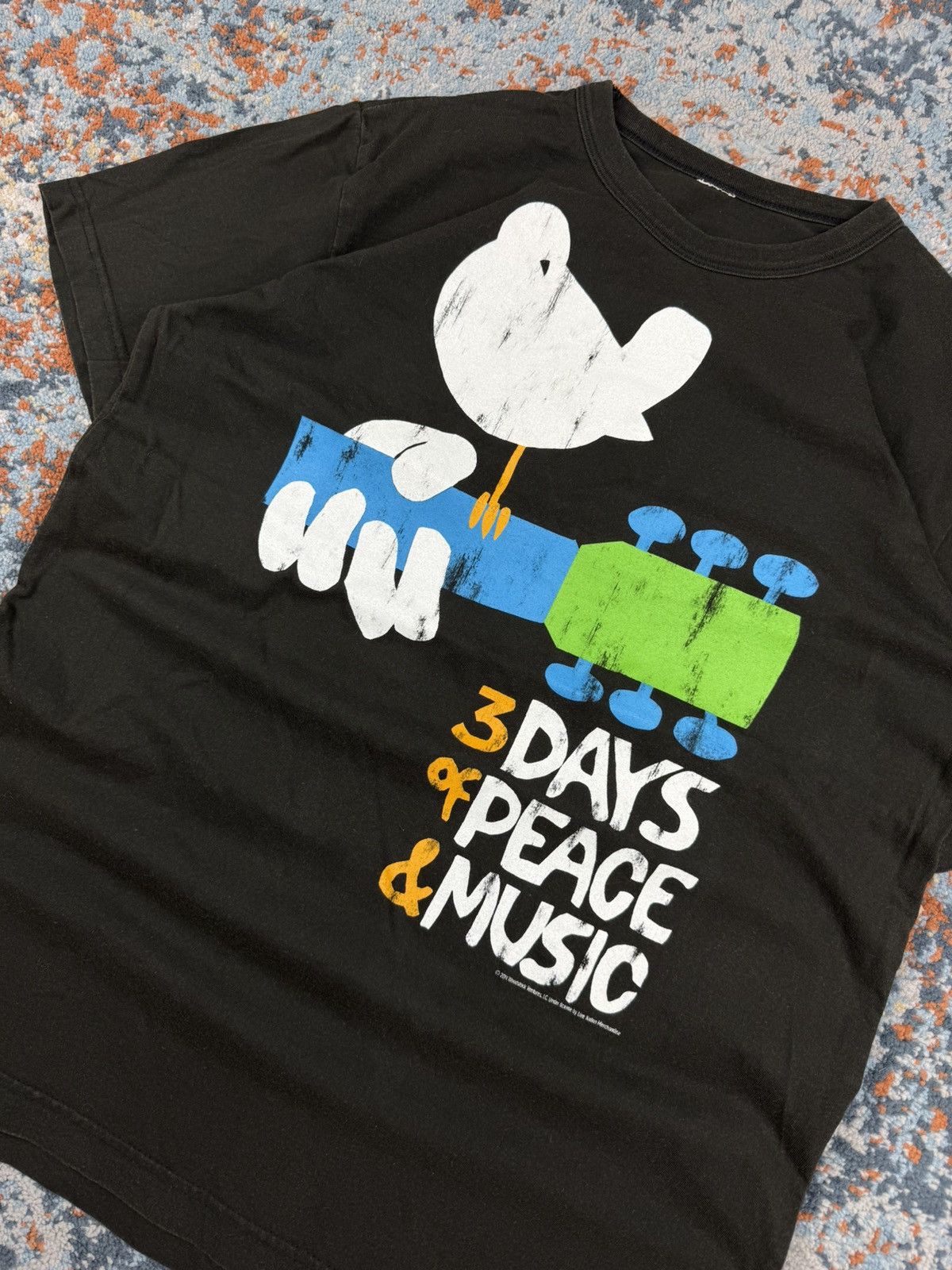 Band Tees × Vintage Vintage y2k Woodstock 3 days of peace & music festival tee Size US M / EU 48-50 / 2 - 3 Thumbnail
