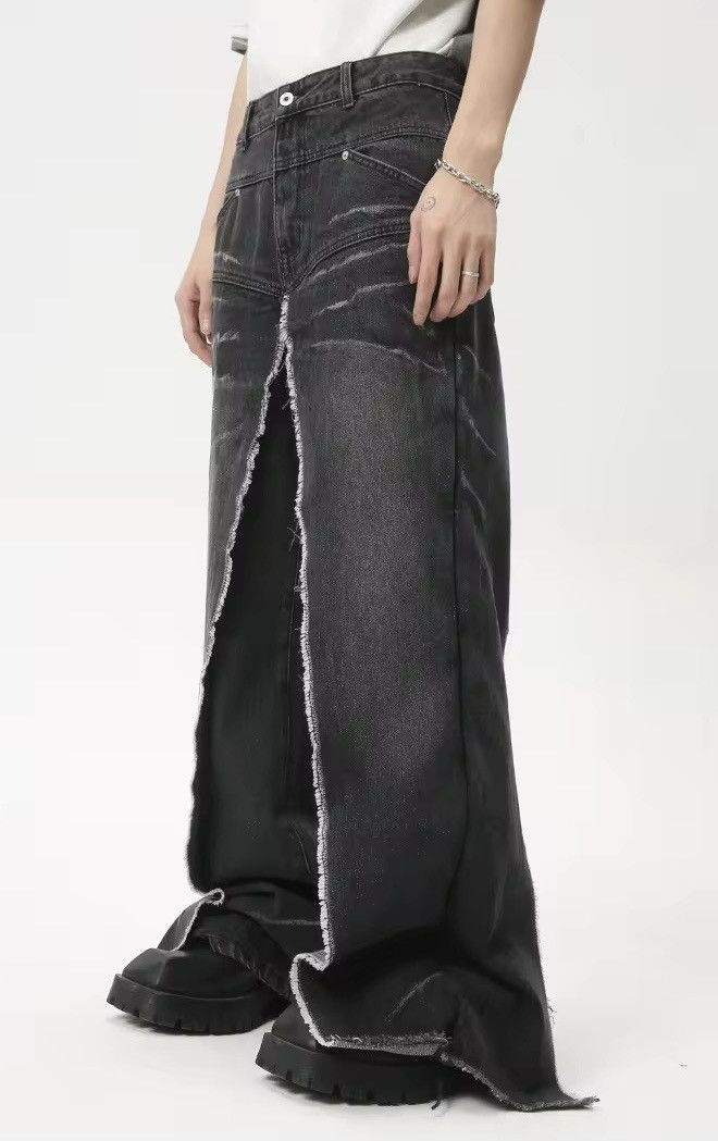 Denime × Japanese Brand × Vintage Trend Fake Two-Piece Jean Size US 30 / EU 46 - 3 Thumbnail