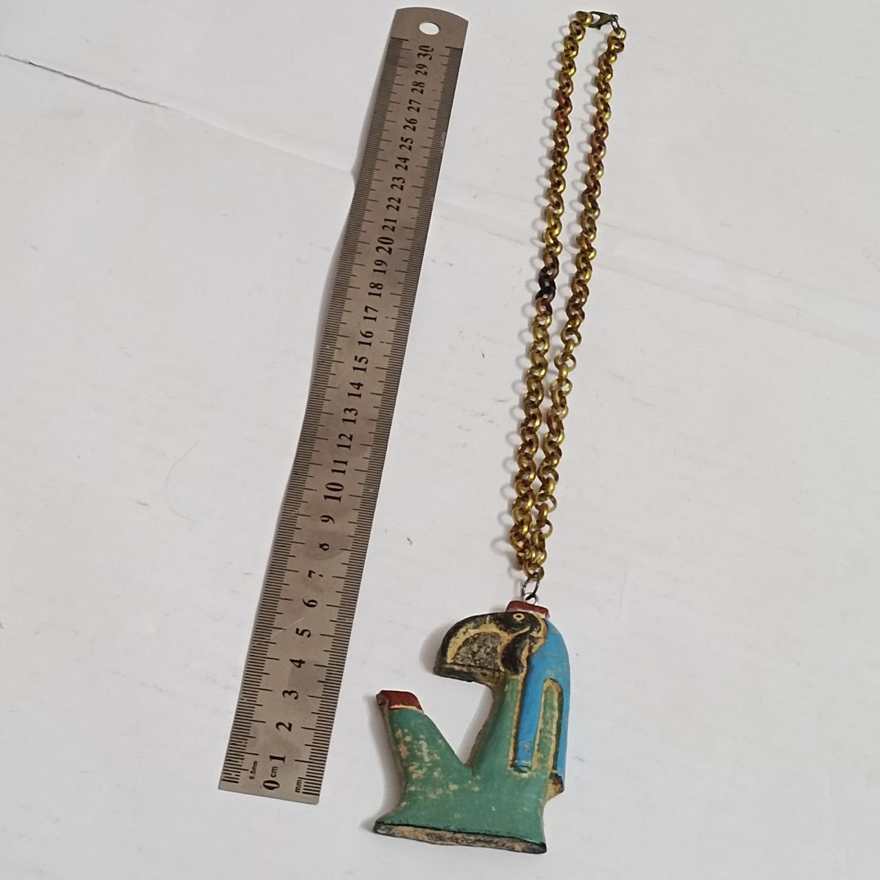 Vintage Handcrafted Egyptian pendant, ancient Thoth design, unique Size ONE SIZE - 8 Thumbnail