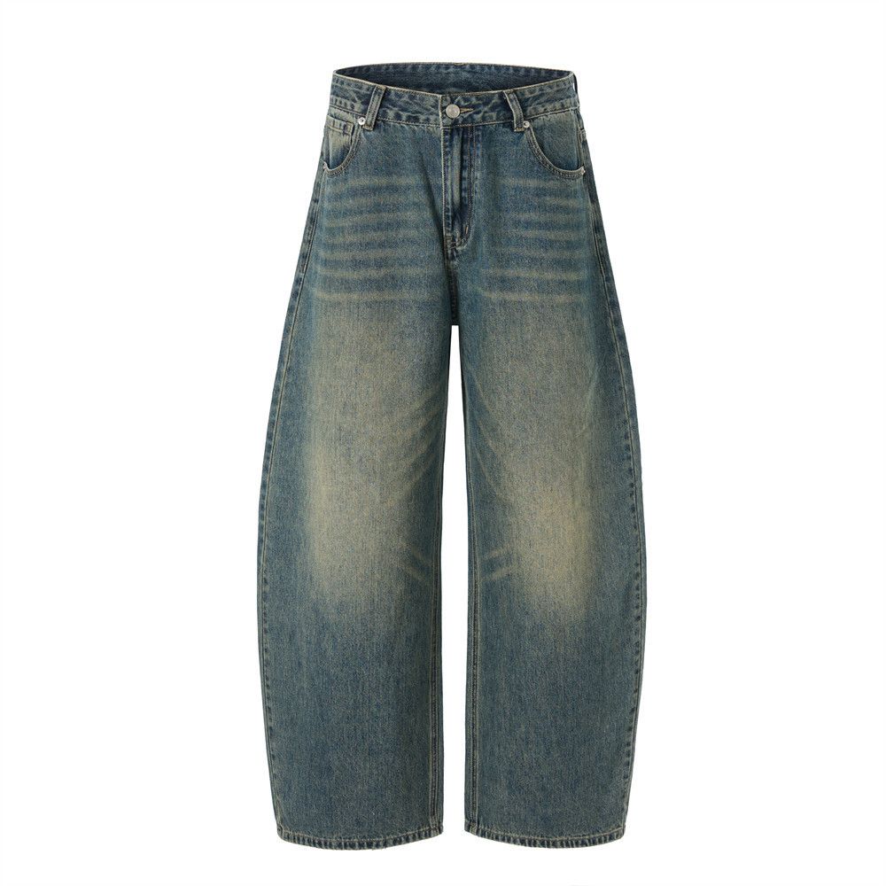 Vintage Men's vintage loose punk washed distressed scimitar jeans Size US 32 / EU 48 - 1 Thumbnail