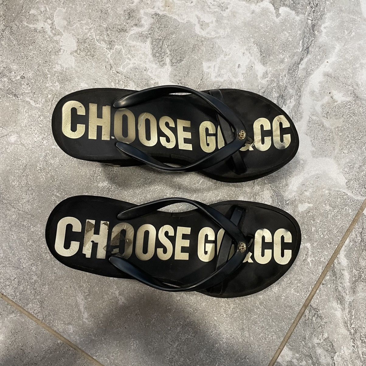 Juicy Couture Juice couture flip flop thongs platform wedge heel shoes Size US 5.5 / IT 35.5 - 2 Thumbnail