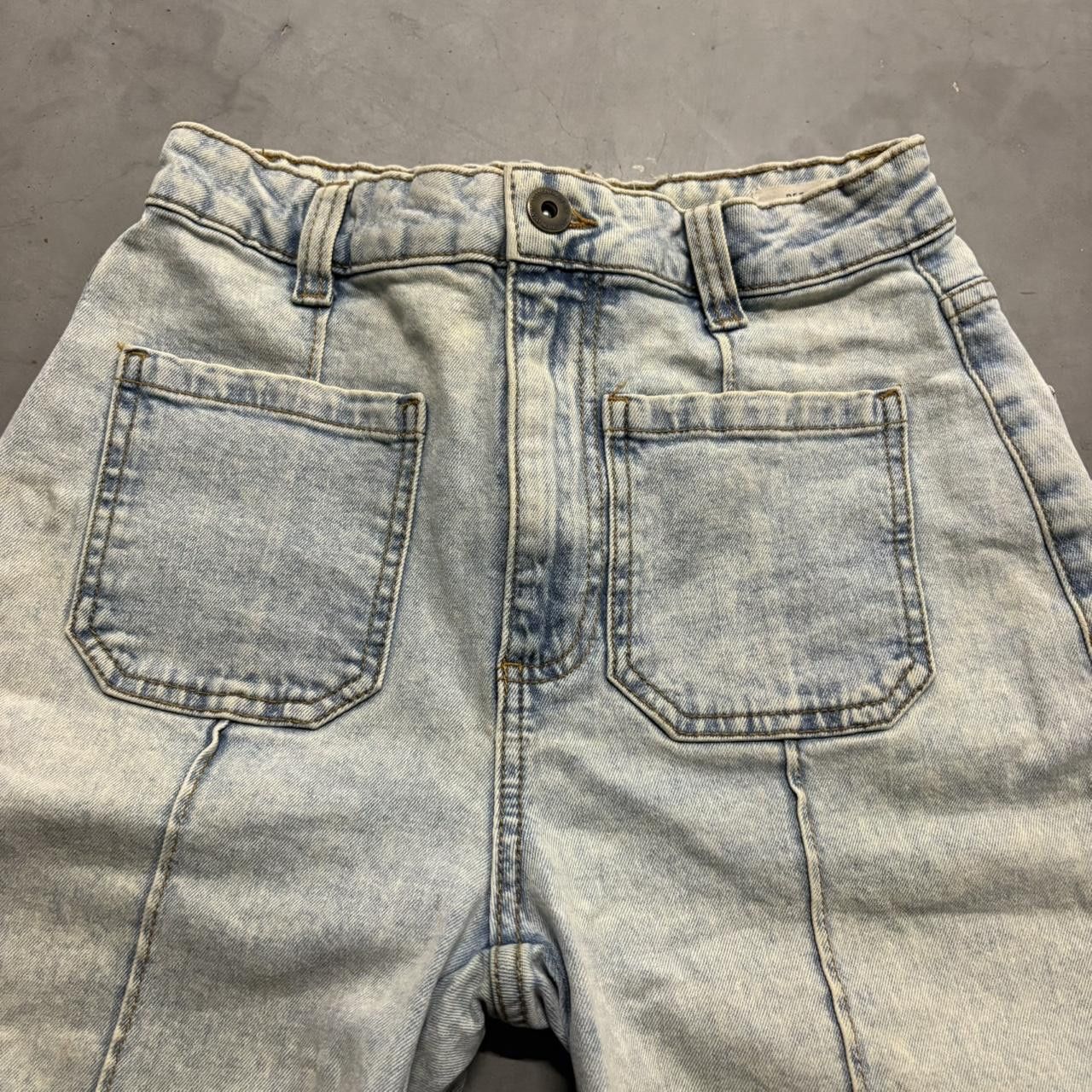 Vintage Crazy Vintage Y2K/2000s Baggy Wideleg Light Wash Denim Jeans! Size 24" / US 00 / IT 34 - 2 Thumbnail
