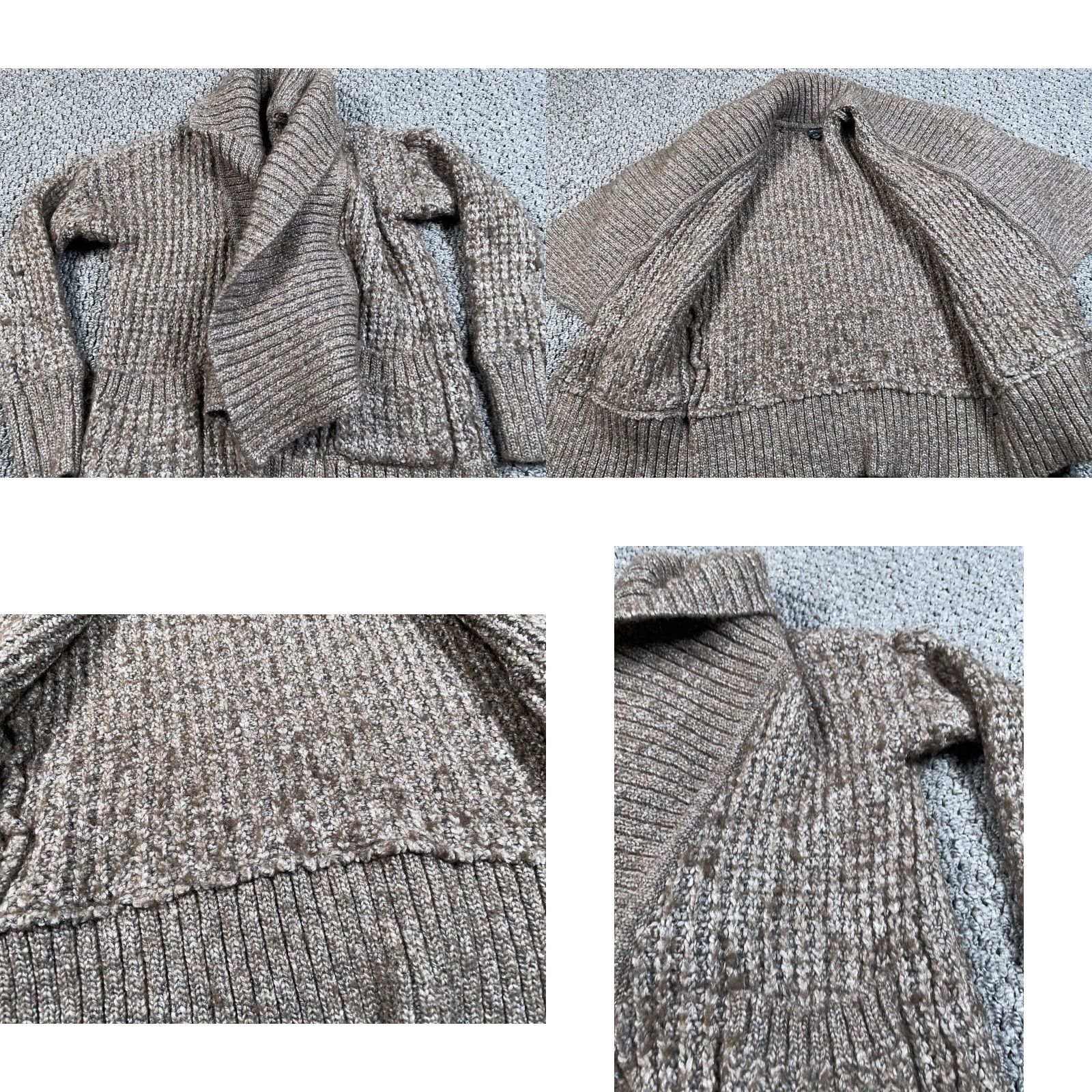 Club Monaco VINTAGE Club Monaco Wool Mohair Open Cardigan Women's XS Brown Chunky Knit Size XS / US 0-2 / IT 36-38 - 9 Thumbnail