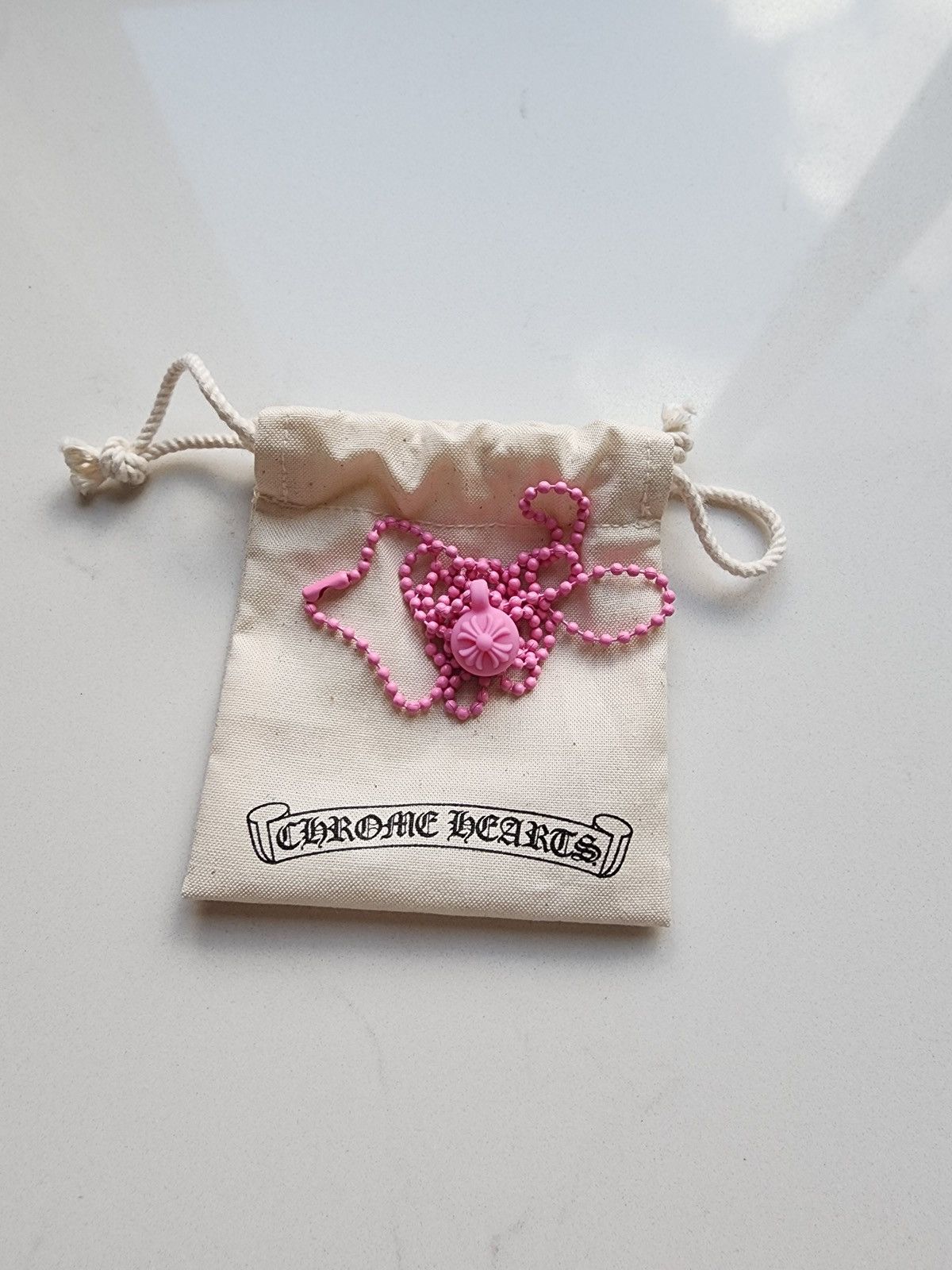 Chrome Hearts Chrome Hearts Pink Crossball Silichrome Size ONE SIZE - 3 Thumbnail