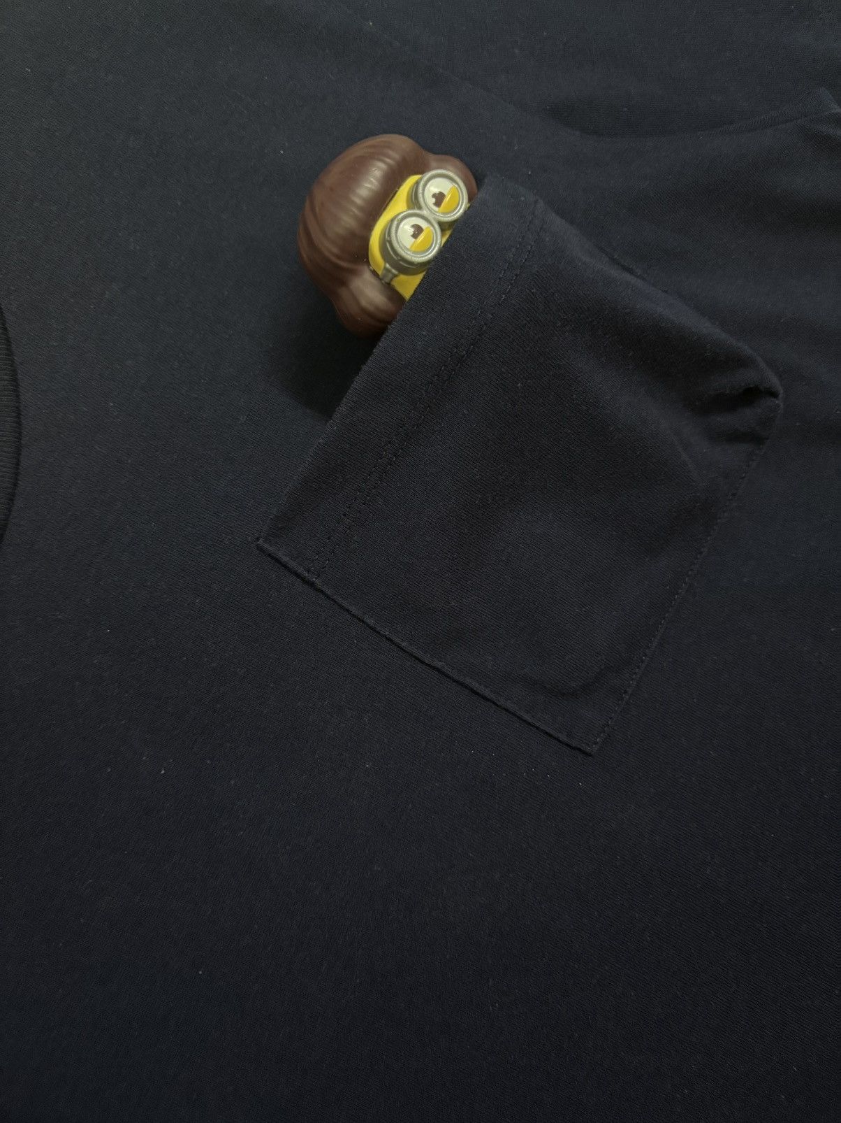 Number (N)ine Vintage Number (N)ine Denim Plain Dark Navy Pocket T-shirt Size US M / EU 48-50 / 2 - 4 Thumbnail