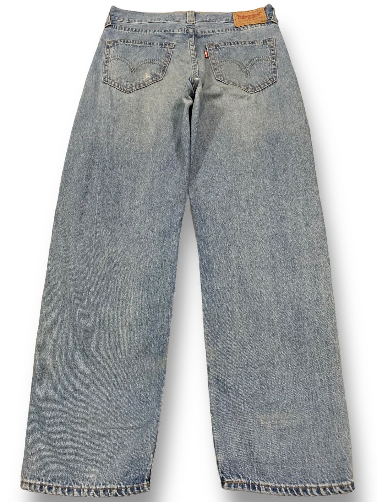 Levi's Vintage Clothing Vintage Y2K Levis Big E Stay Loose Straight Blue Wash Jeans Size US 34 / EU 50 - 2 Thumbnail