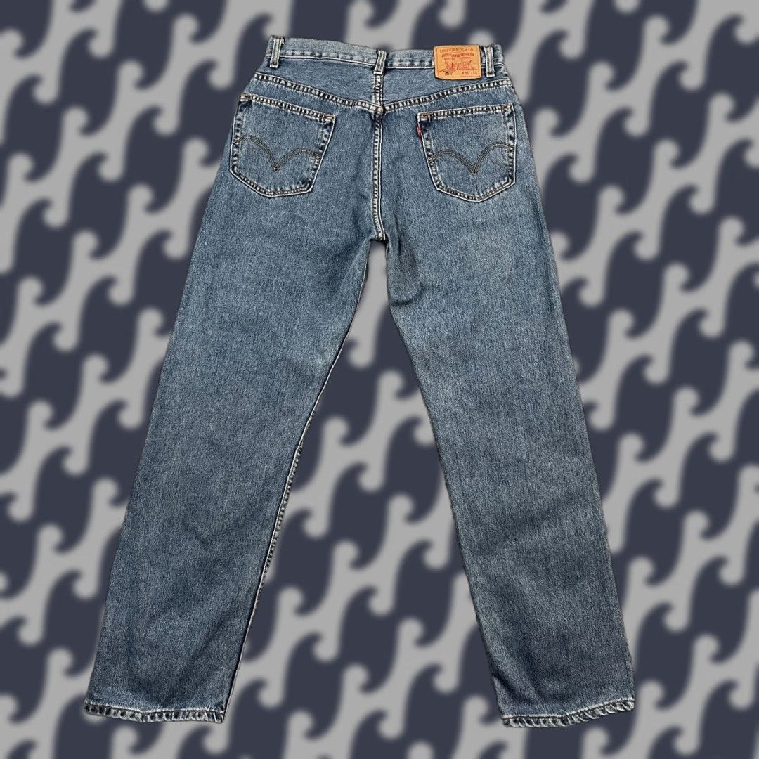 Levi's VINTAGE Levi's 505 Jeans Mens 36x34 Straight Denim Blue 5-Pocket Distressed Casual Size US 36 / EU 52 - 1 Thumbnail