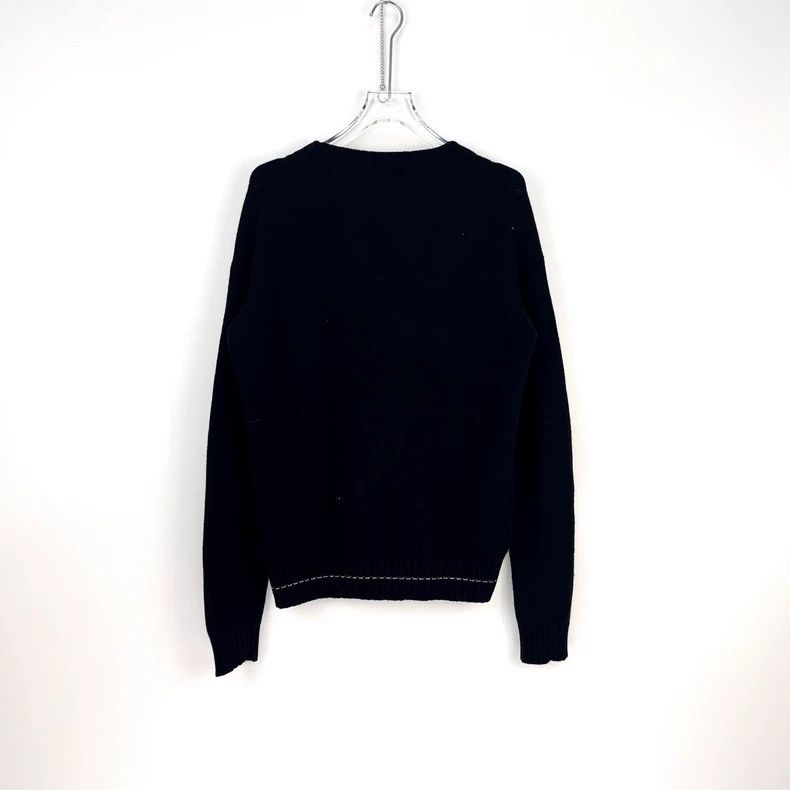 Prada Prada Black classic logo sheep wool cashmere cardigan sweat Size US S / EU 44-46 / 1 - 4 Thumbnail