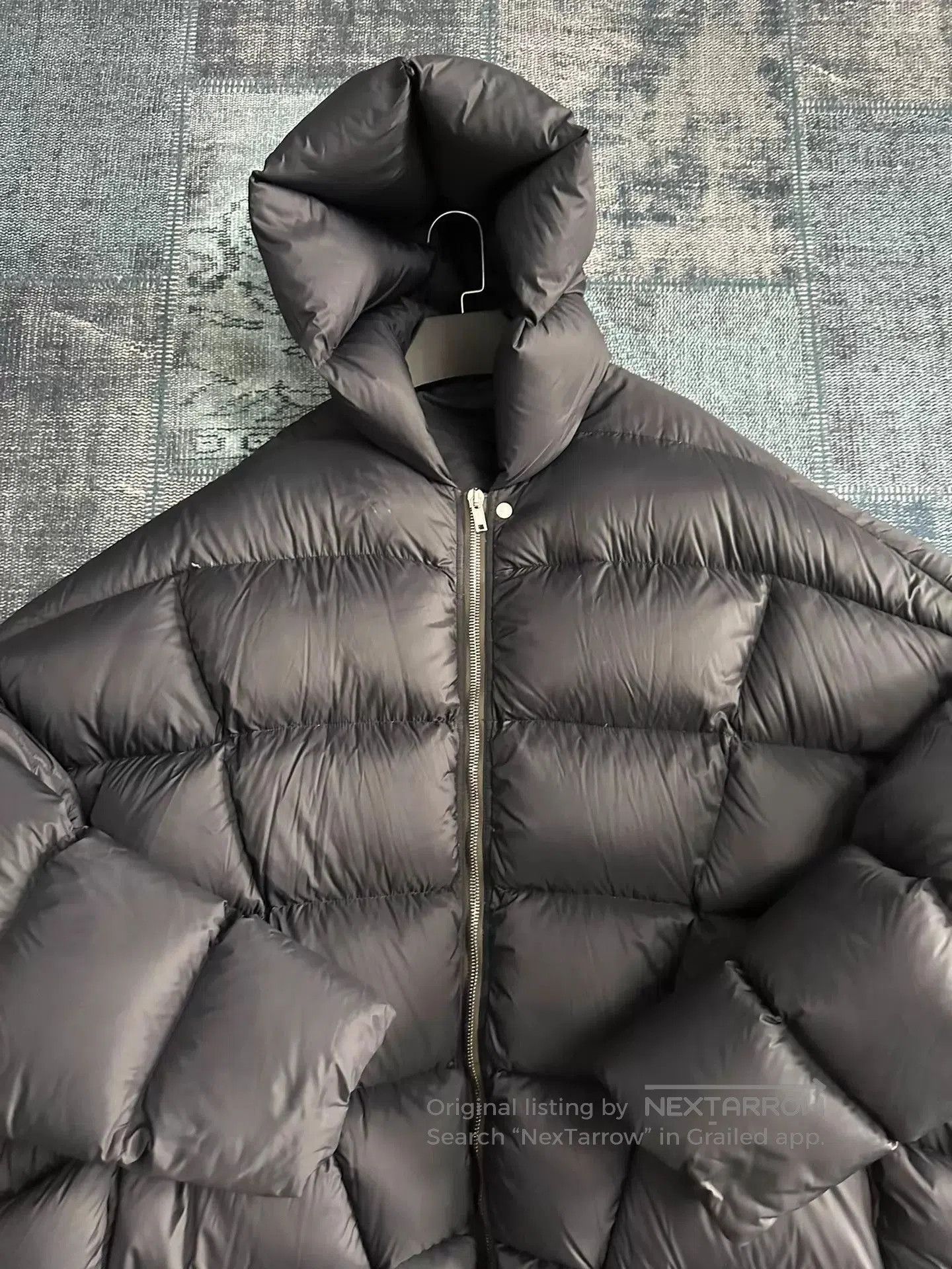 Rick Owens Black Hooded Puffer Jacket Size M. Size US M / EU 48-50 / 2 - 1 Thumbnail