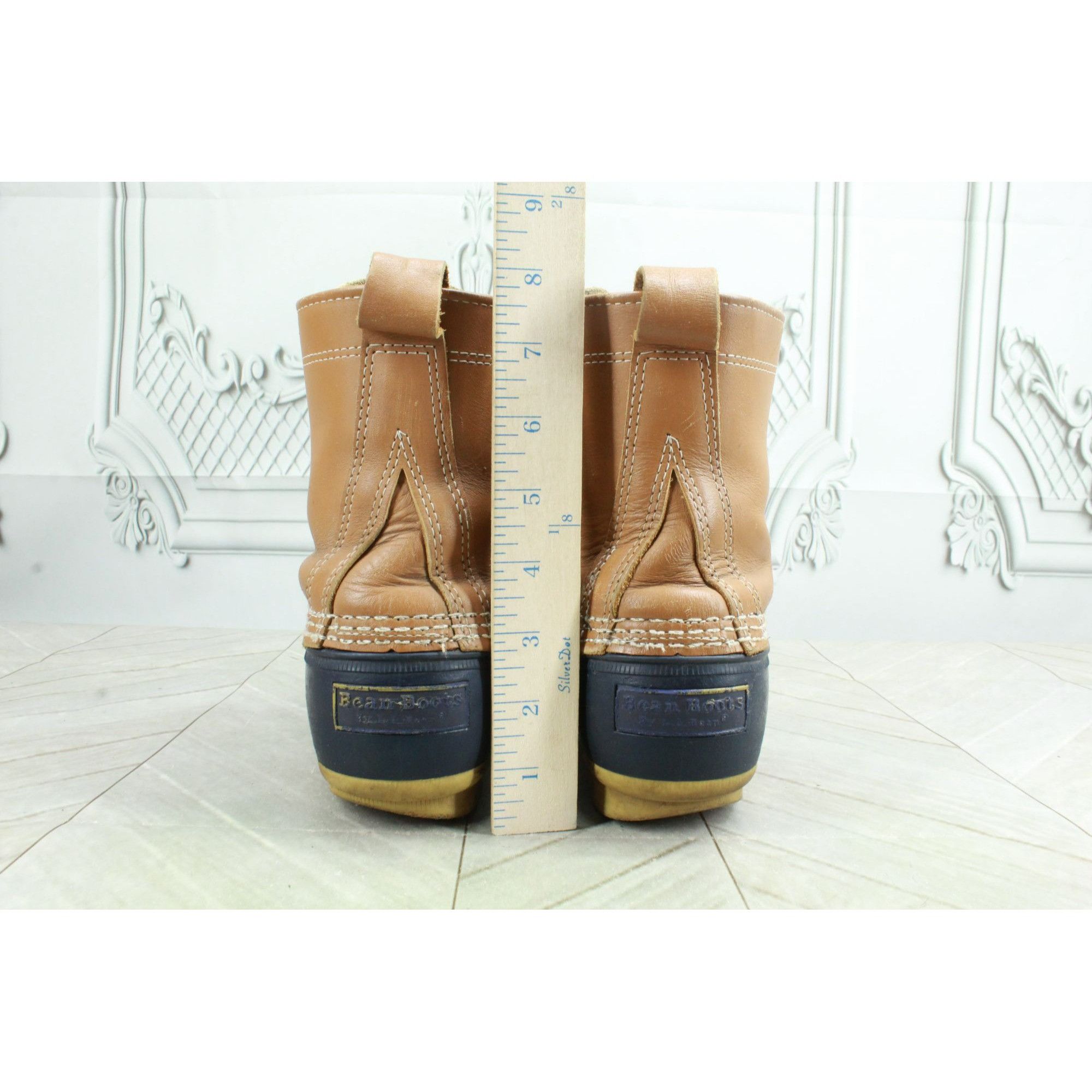 Leather LL Bean Women's Leather Unlined Ankle Duck Boots Size US 7 / IT 37 - 6 Thumbnail