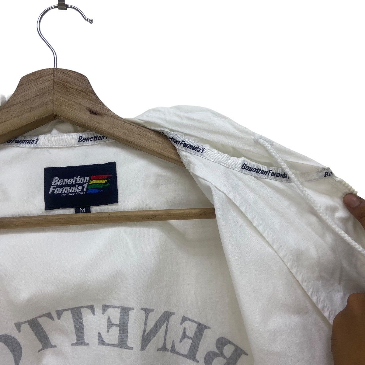 Benetton Vintage Benetton Formula 1 Racing Team Zipper Jacket Sweater Size US S / EU 44-46 / 1 - 21 Thumbnail