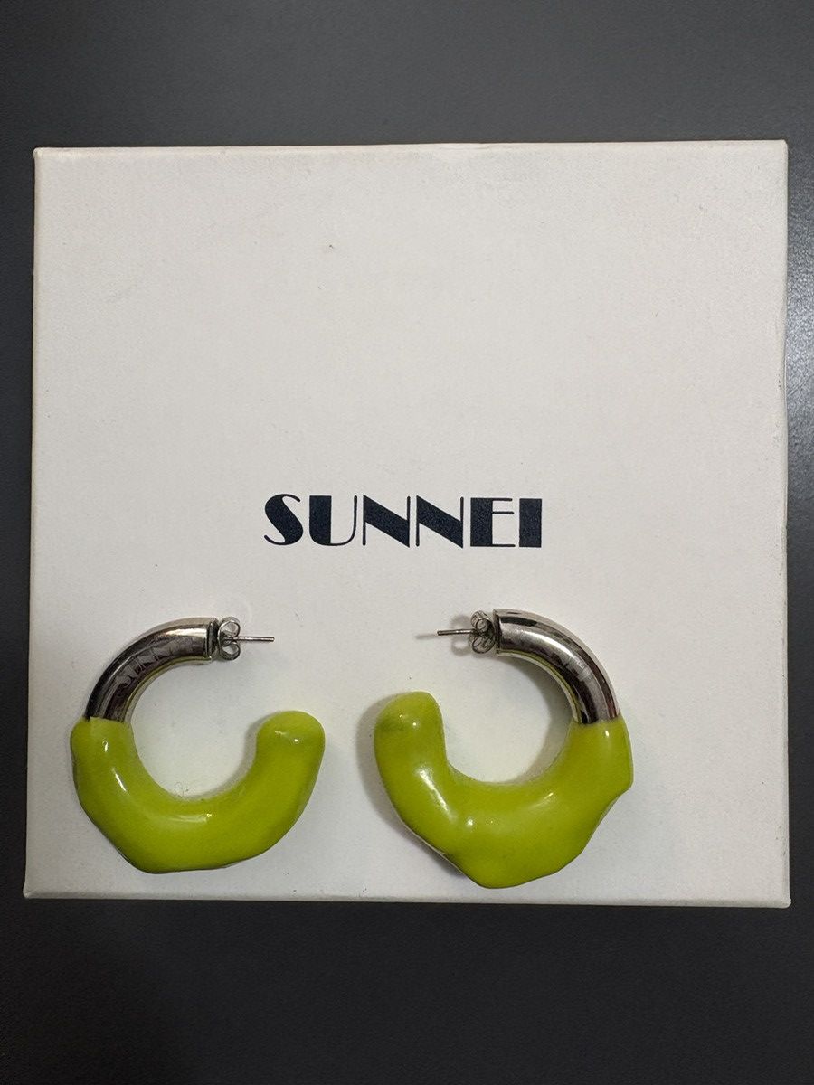 Sunnei Sunnei rubberized large earrings Size ONE SIZE - 1 Thumbnail
