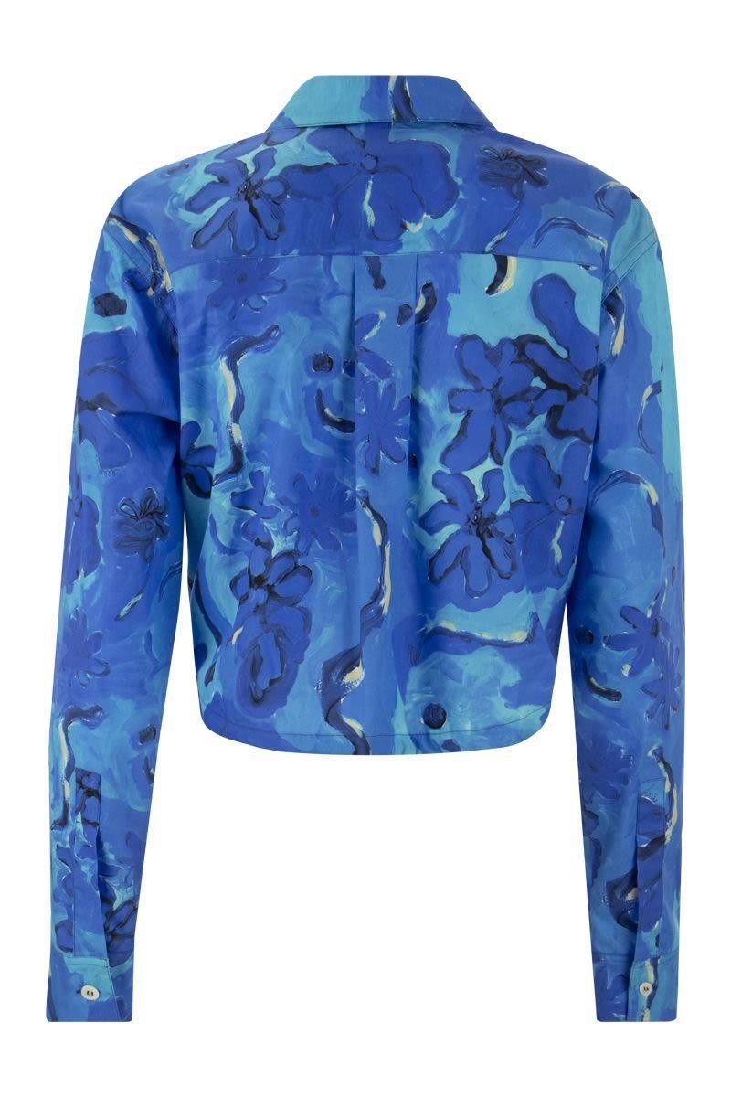 Marni o1srvl11e0624 Shirt in Blue Size M / US 6-8 / IT 42-44 - 3 Thumbnail
