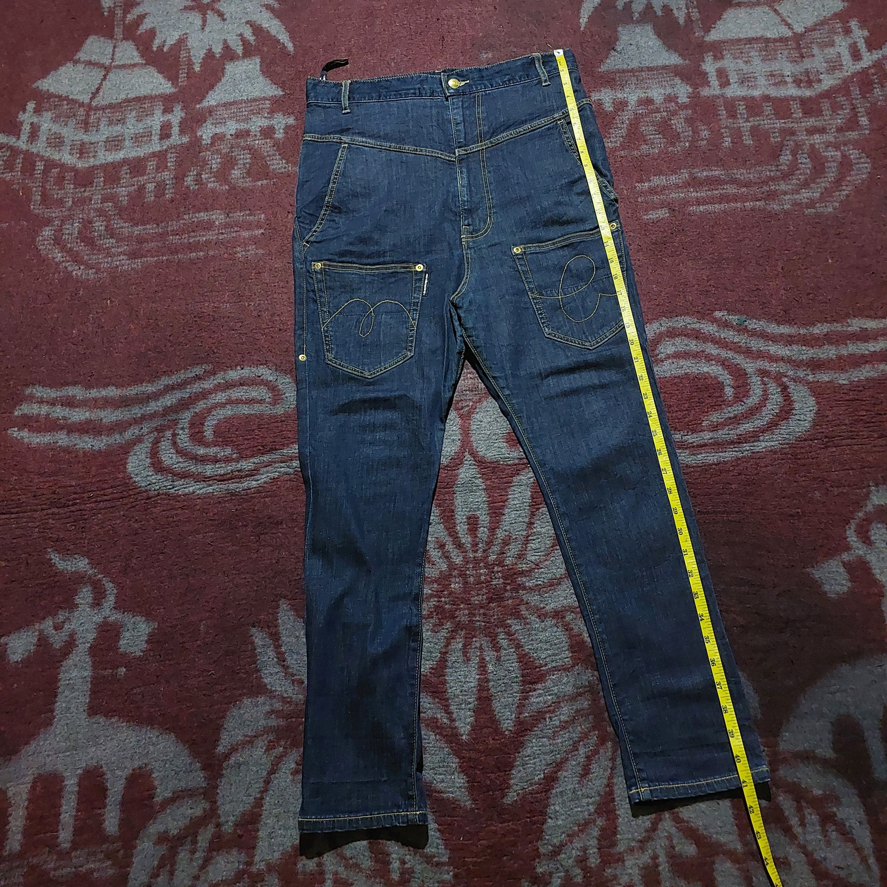 mercibeaucoup Mercibeaucoup Japan drop crotch front pocket denim jeans Size US 32 / EU 48 - 13 Thumbnail