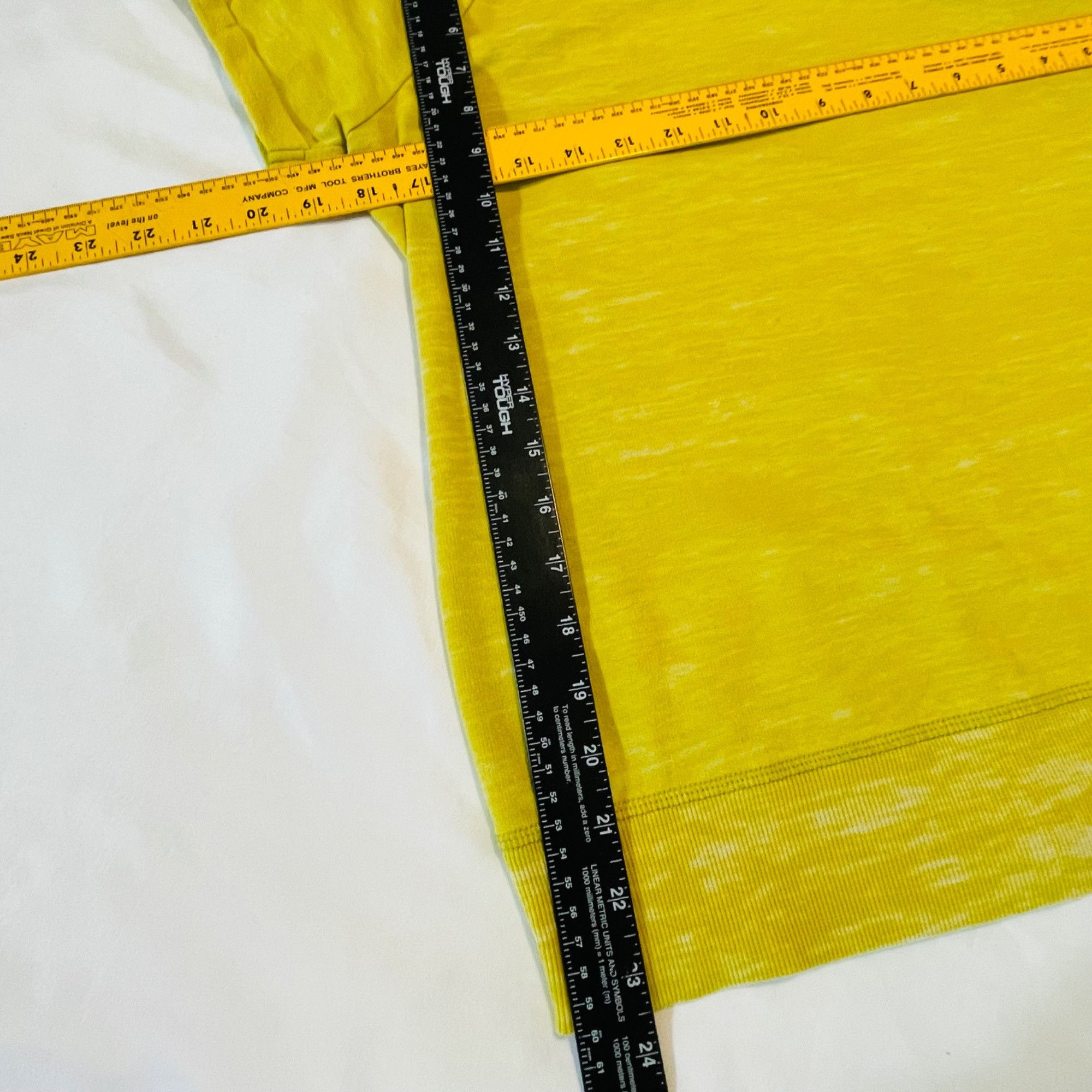Other Ruff Hewn Womens Casual Yellow Heavier T-Shirt Rolled sleeve Size S / US 4 / IT 40 - 3 Thumbnail