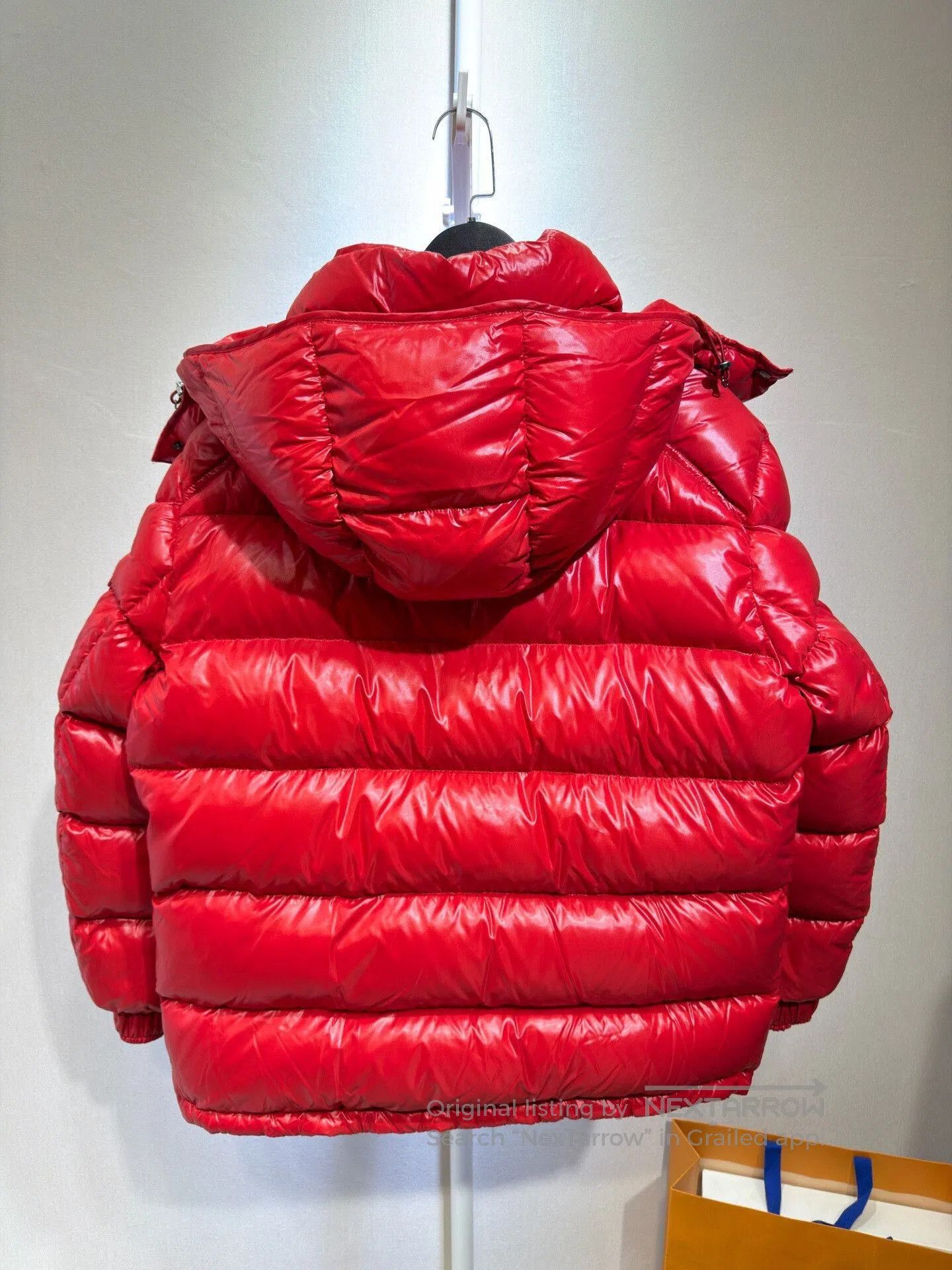 Moncler Moncler Red Hooded Puffer Jacket. Size L / US 10 / IT 46 - 2 Thumbnail