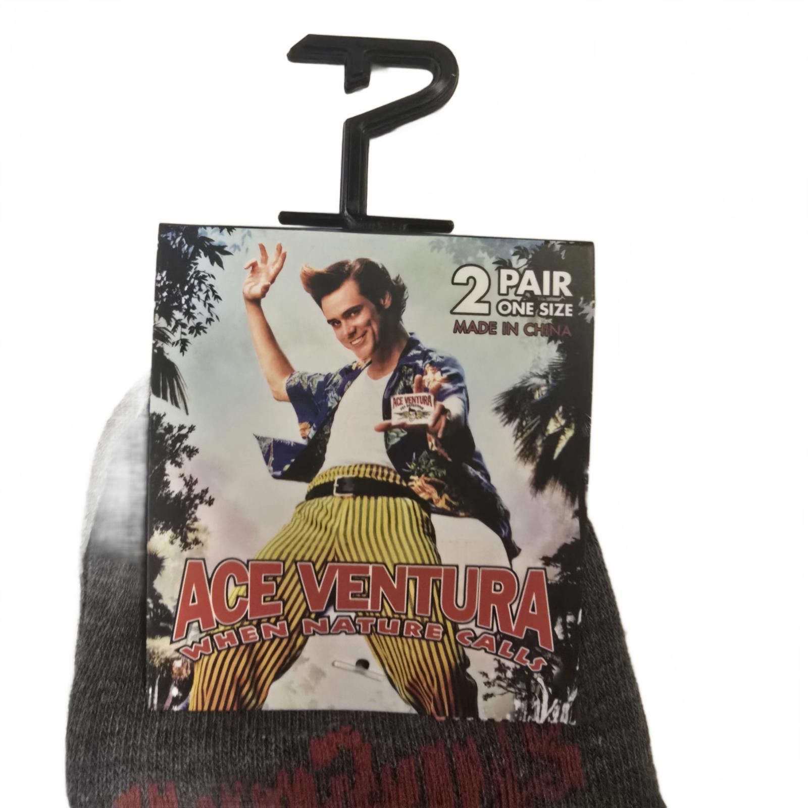 Designer Ace Ventura When Nature Calls Socks - 2 Pair Set Size ONE SIZE - 2 Thumbnail