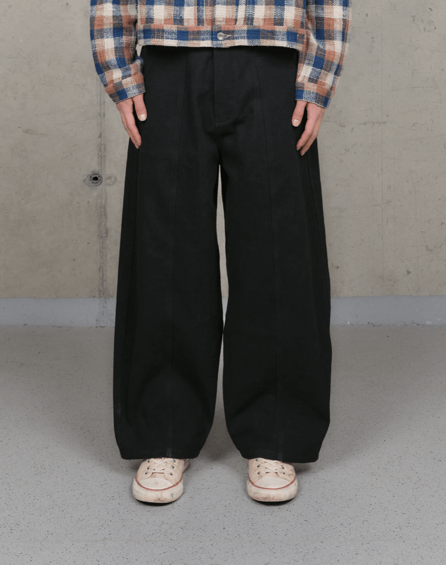 Story Mfg. Document Pants - Black Slub SIZE XL Size US 34 / EU 50 - 4 Thumbnail