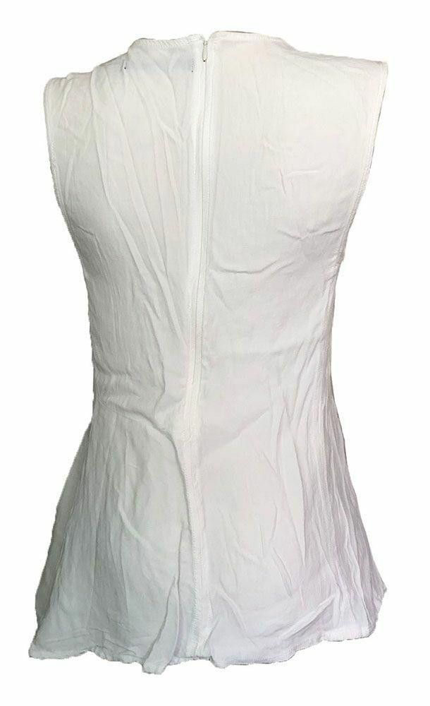Designer Pre Owned White Sfera Blouse S Size S / US 4 / IT 40 - 2 Thumbnail