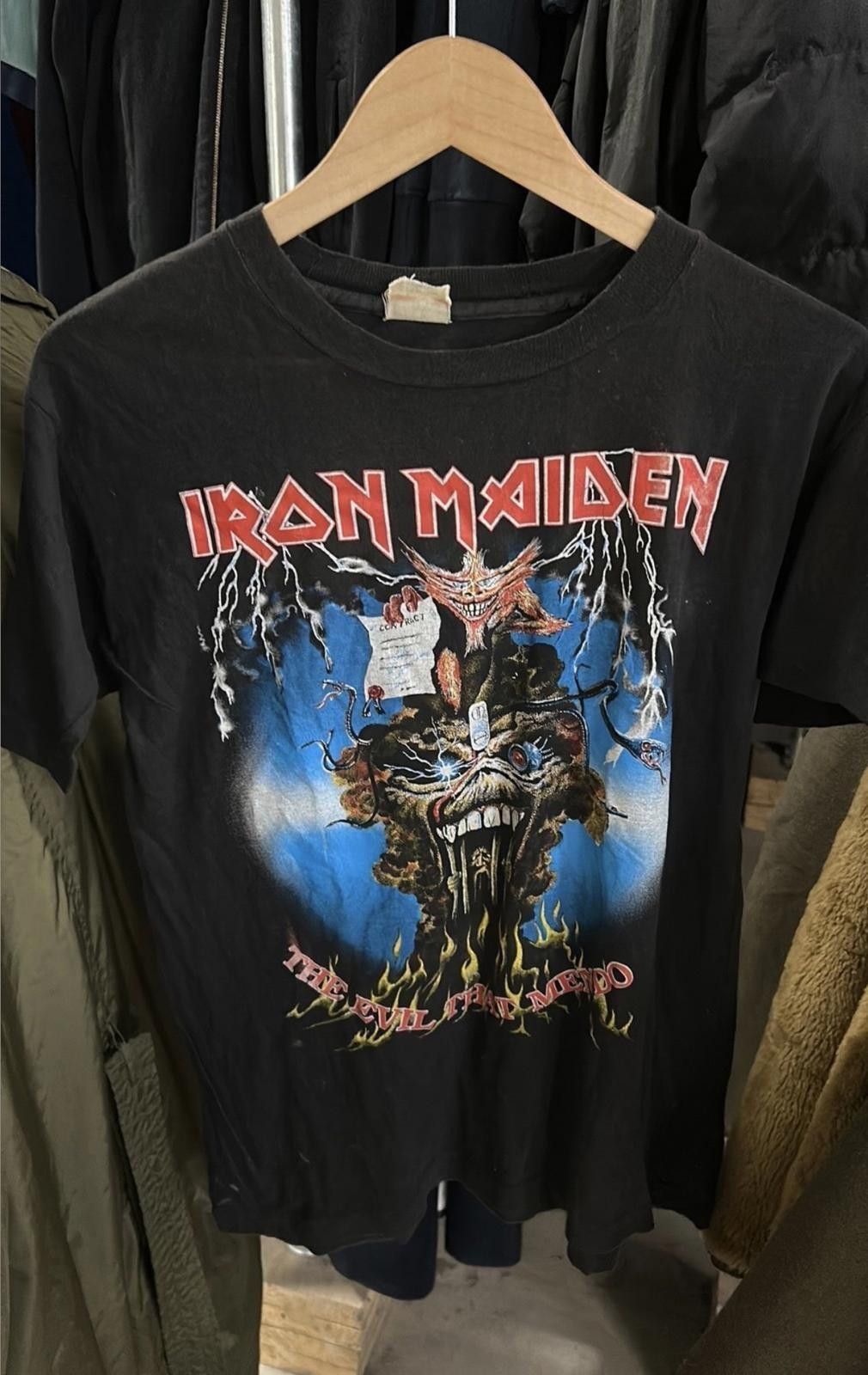 The Unbranded Brand Vintage Iron Maiden tee the evil that men do Size ONE SIZE - 3 Thumbnail