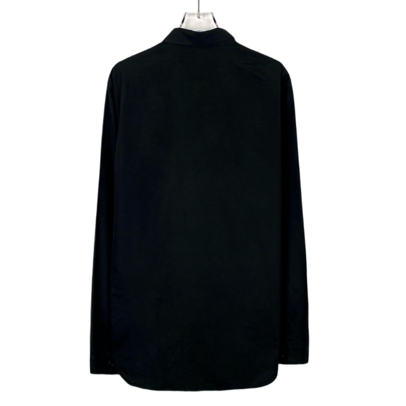 Dior Dior Black Long-Sleeve Shirt Classic Lapel Cotton-Silk Blend Size US M / EU 48-50 / 2 - 7 Thumbnail
