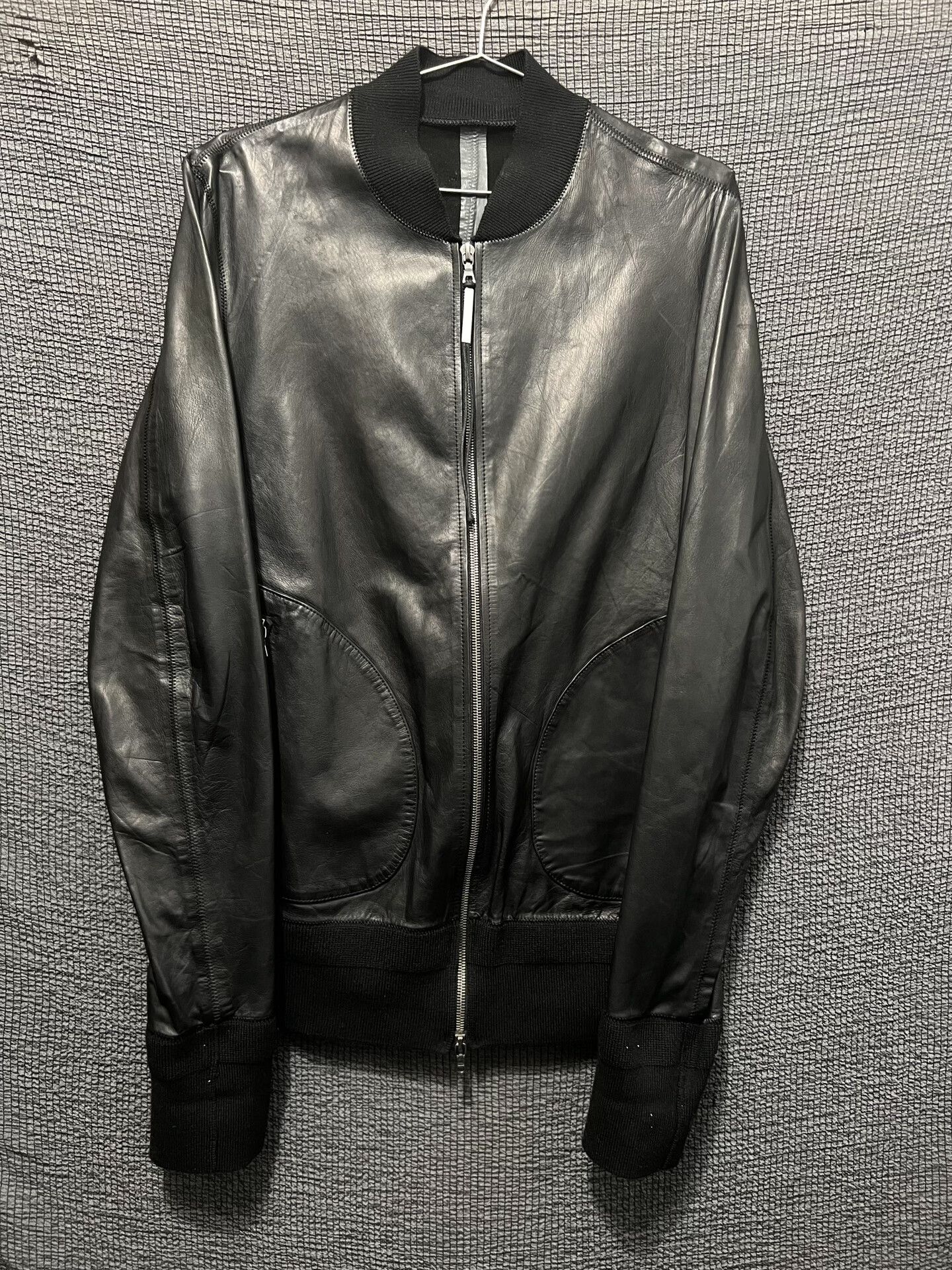 Isaac Sellam Experience isaac sellam bomber leather jacket in black Size US S / EU 44-46 / 1 - 1 Thumbnail