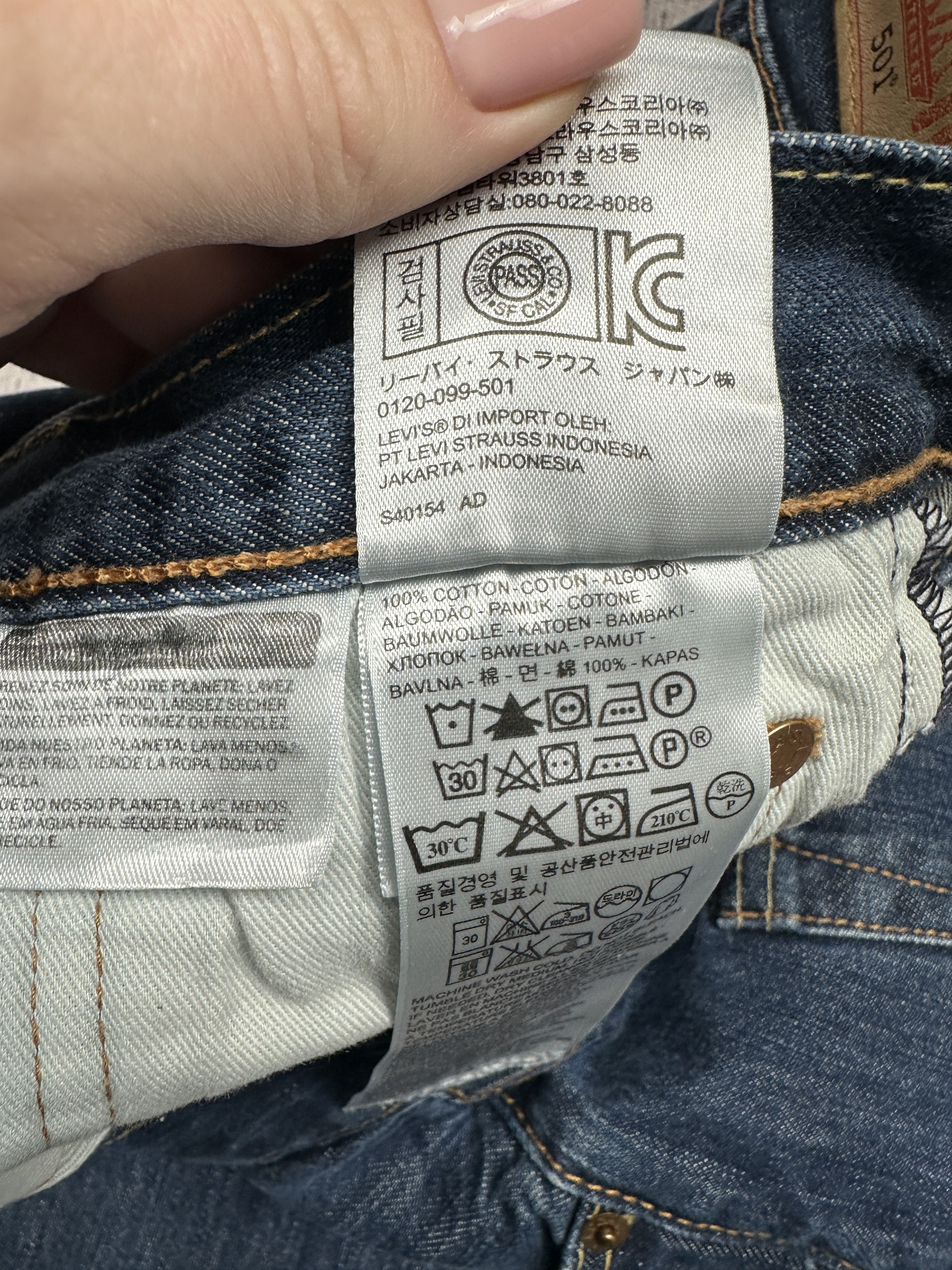 Levi's Levi's 501 Mens Denim Pants Jeans Size 34 x 32 Size US 34 / EU 50 - 9 Thumbnail