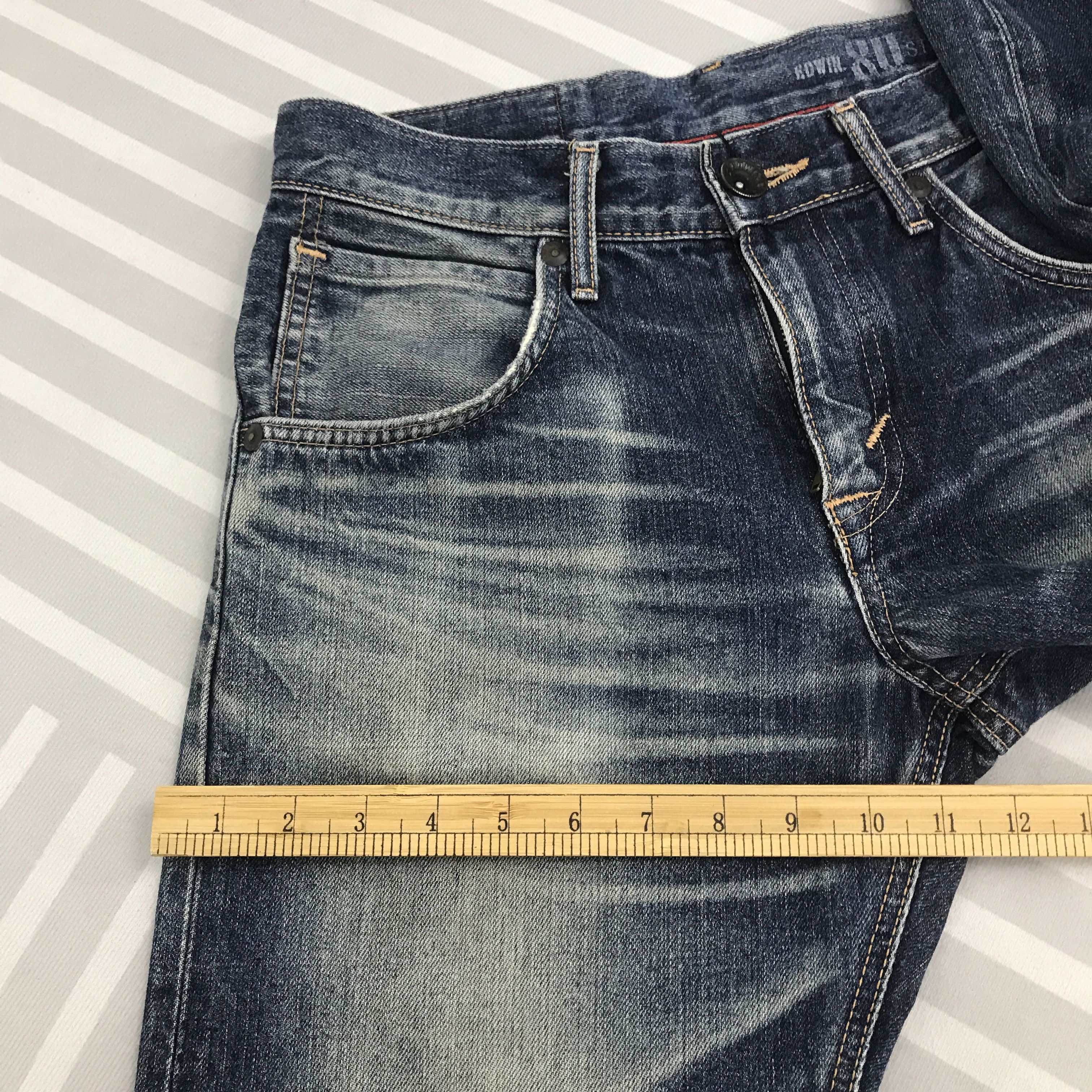 Edwin × Vintage Vintage Japan design Edwin Distressed Denim pants Size US 30 / EU 46 - 9 Thumbnail