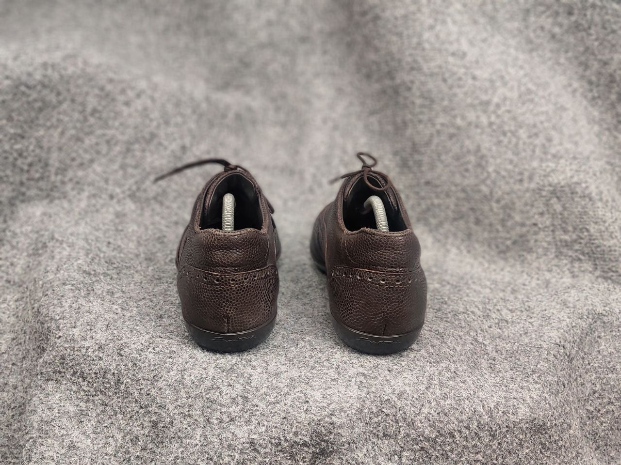 Santoni Santoni Design Brown Leather Low Top Sneakers oxford shoes Size US 8 / EU 41 - 9 Thumbnail