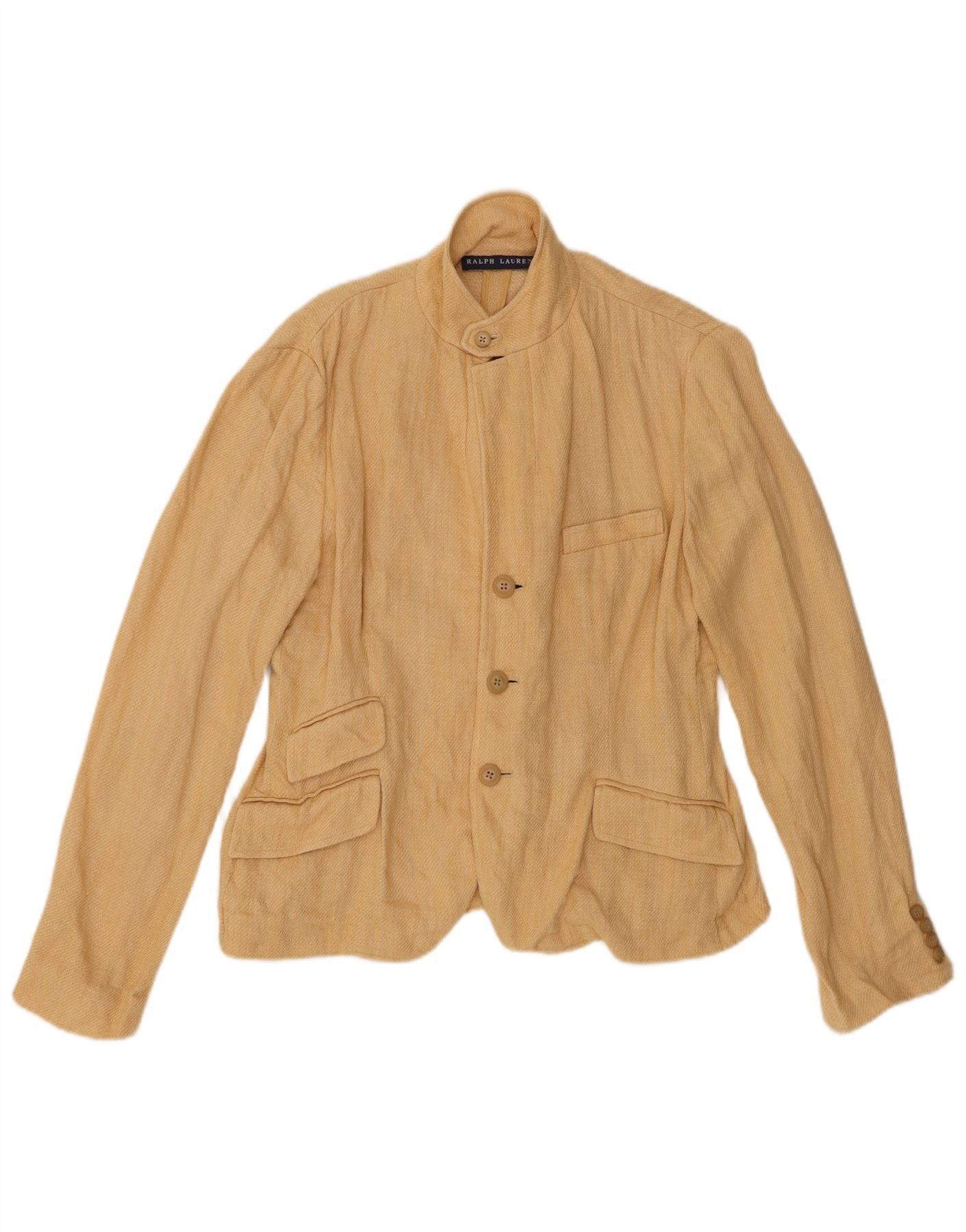 Ralph Lauren Boys 3 Button Blazer Jacket 13-14 Years Beige Linen Size XS / US 0-2 / IT 36-38 - 1 Thumbnail