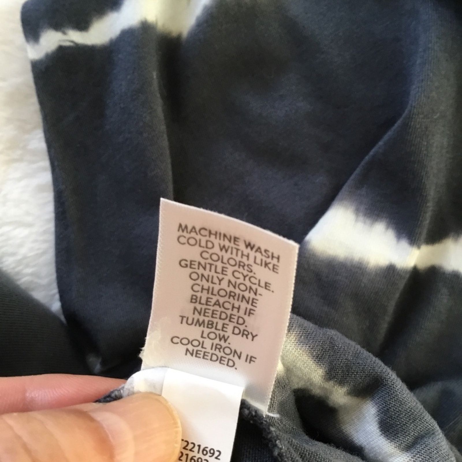 Other J. Jill Navy and White Tie-Dye Joggers Size 26" / US 2 / IT 38 - 14 Thumbnail