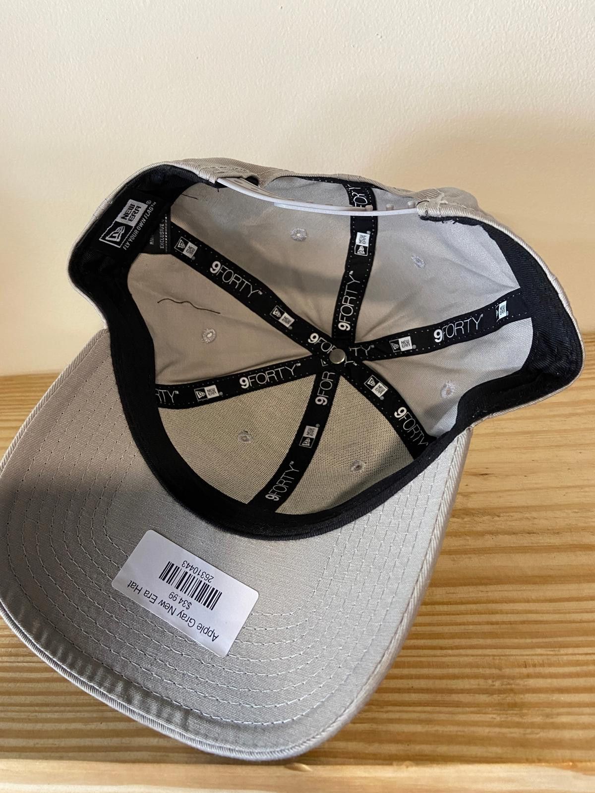 New Era Apple Gray New Era Hat Size ONE SIZE - 6 Thumbnail