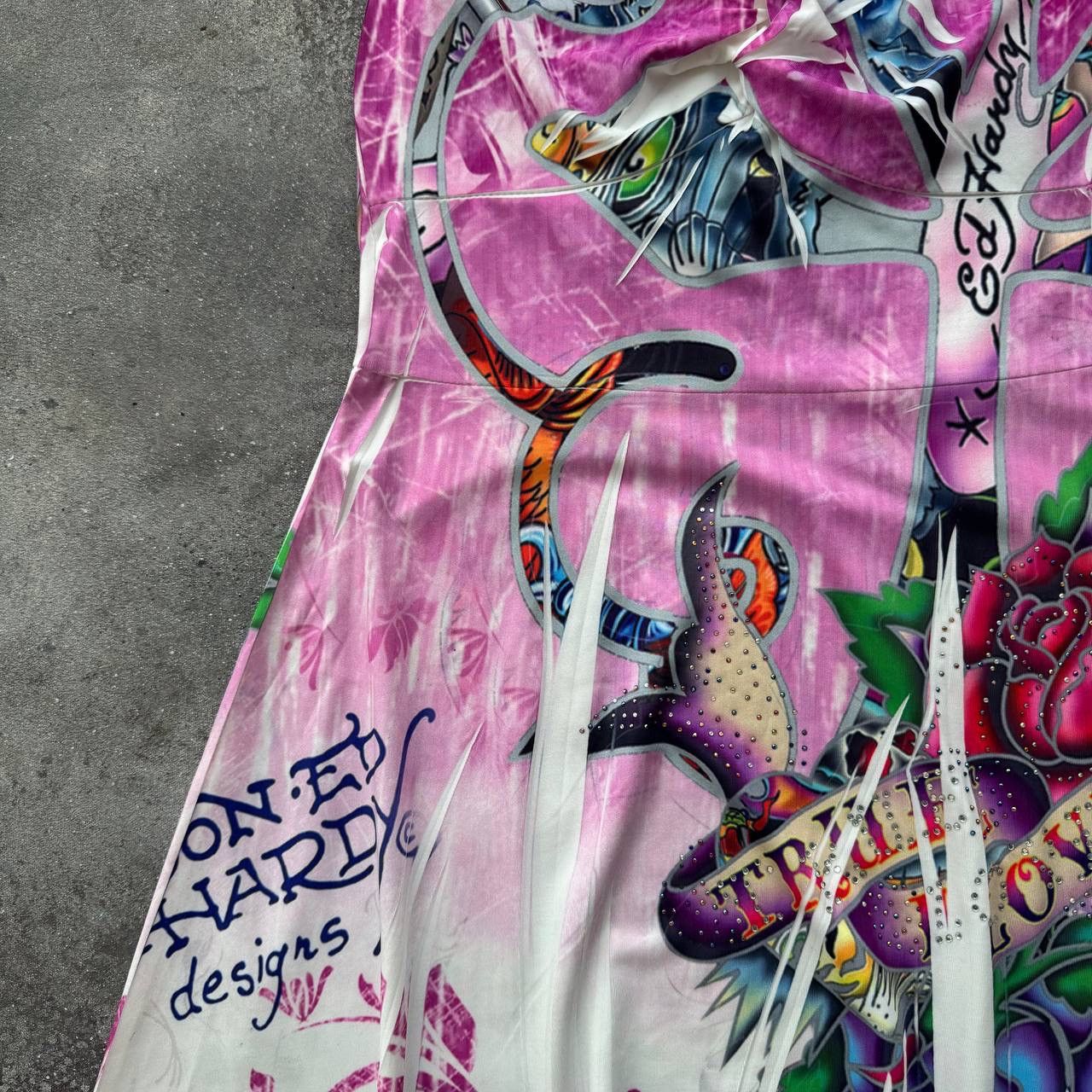 Christian Audigier × Ed Hardy Ed Hardy by Christian Audigier Y2K Era Dress Size M / US 6-8 / IT 42-44 - 5 Thumbnail