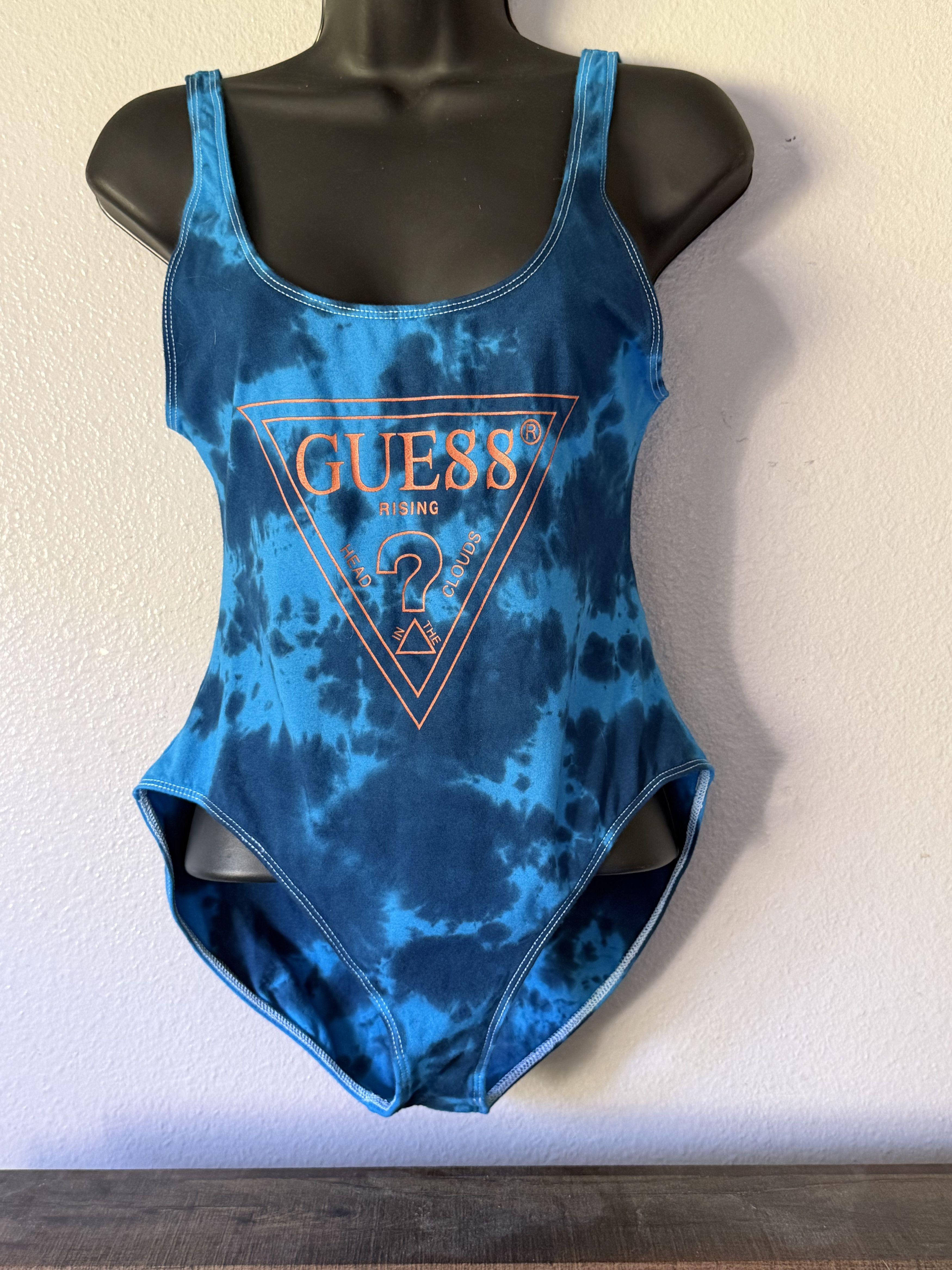 Guess GUESS 88 Rising Blue Tie-Dye One-Piece Swimsuit Size M / US 6-8 / IT 42-44 - 6 Thumbnail