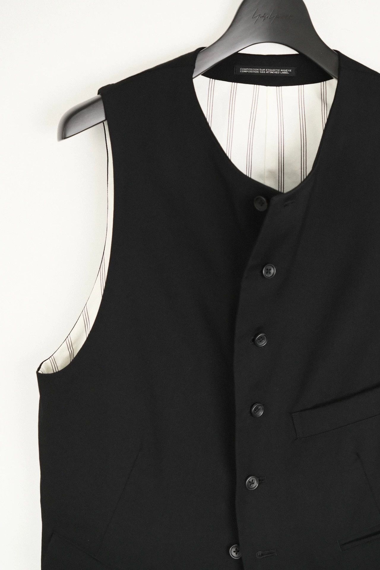 Yohji Yamamoto Yohji Yamamoto 23AW VTG Chinese Collarless Vest Size US M / EU 48-50 / 2 - 5 Thumbnail