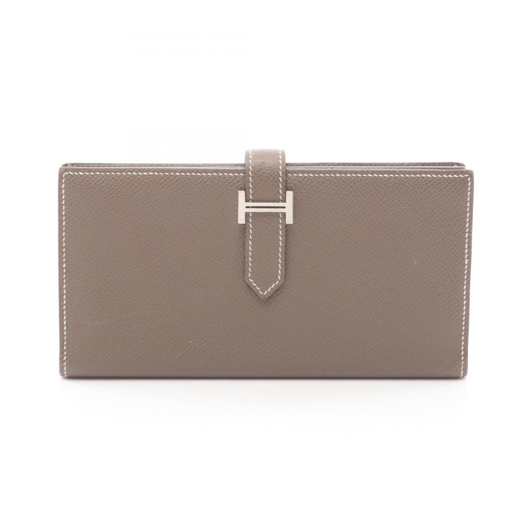 Hermes Hermes Hermes Bearn Soufflet Leather Long Wallet Leather Long Wallet Q DUTY FREE for USA Size ONE SIZE - 1 Thumbnail