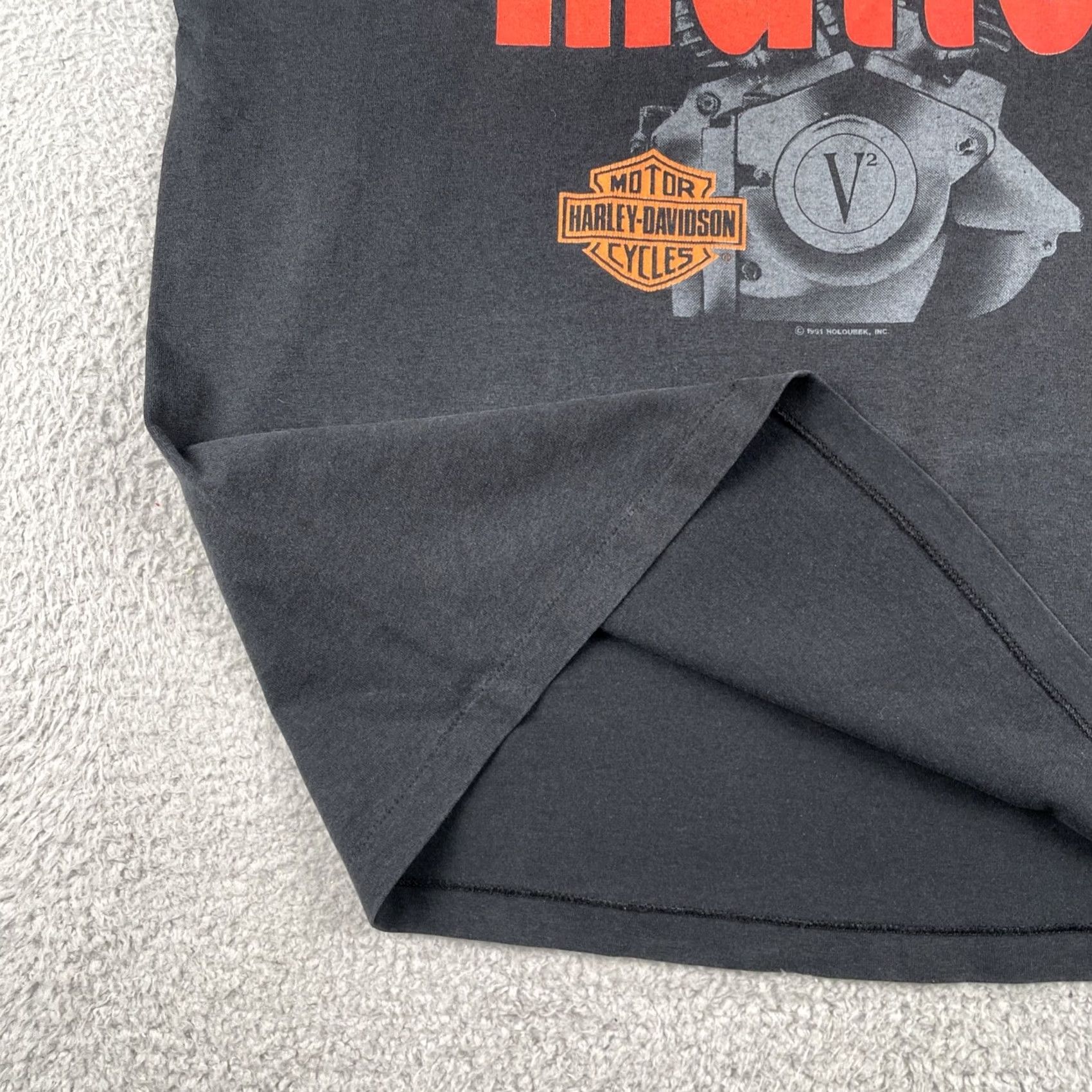 Harley Davidson VINTAGE Harley Davidson Shirt XL Black 90s USA Made Size XL Short Sleeve Crew Neck Men Size US XL / EU 56 / 4 - 5 Thumbnail