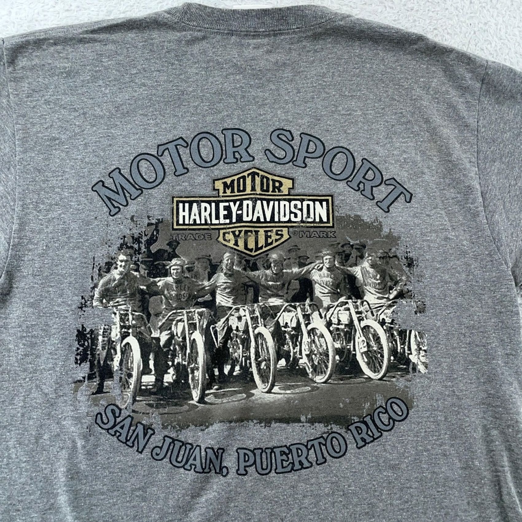 Harley Davidson Harley-Davidson Motorcycle Shirt Mens M Gray San Juan Puerto Rico Biker Shirt Size US M / EU 48-50 / 2 - 7 Thumbnail