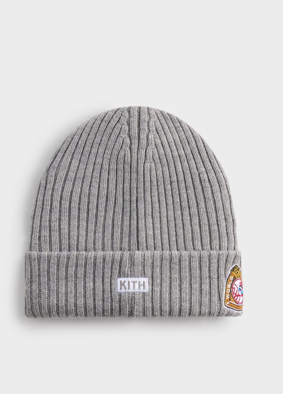 Kith × New Era × New York Yankees Kith x New Era x NY Yankees - Merlino Knot Beanie - Grey Size ONE SIZE - 3 Thumbnail