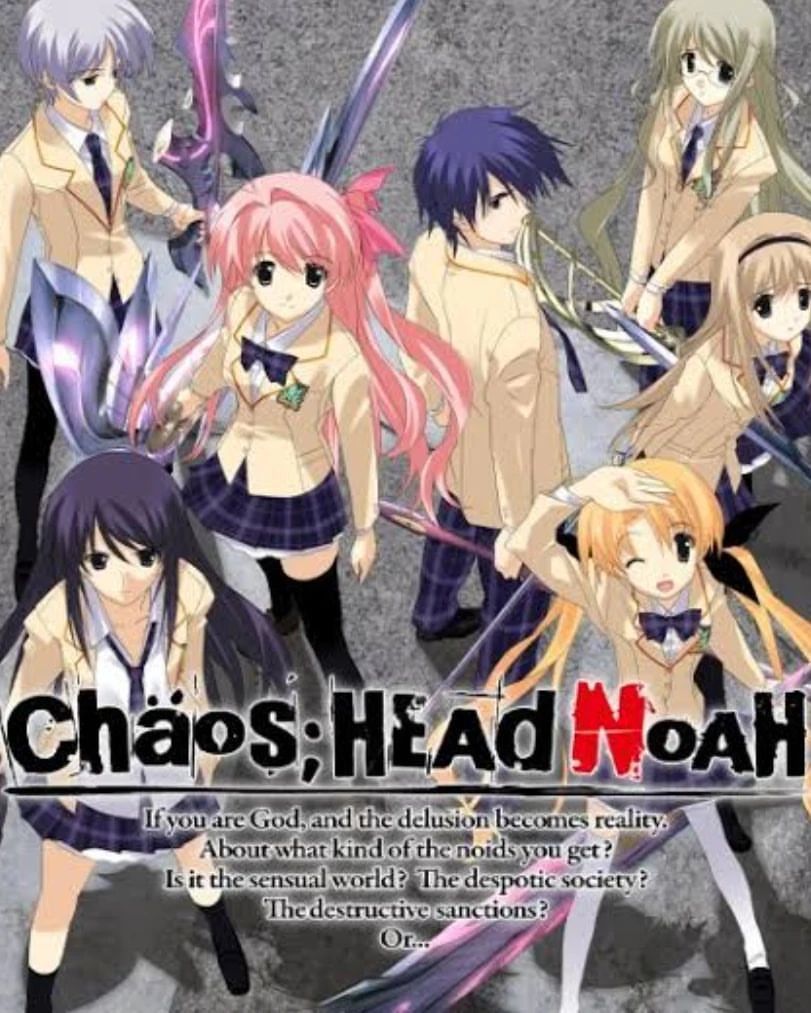 Anime × Japanese Brand Chaos Head Noah Anime Visual Novel Game Tees Size US L / EU 52-54 / 3 - 4 Thumbnail