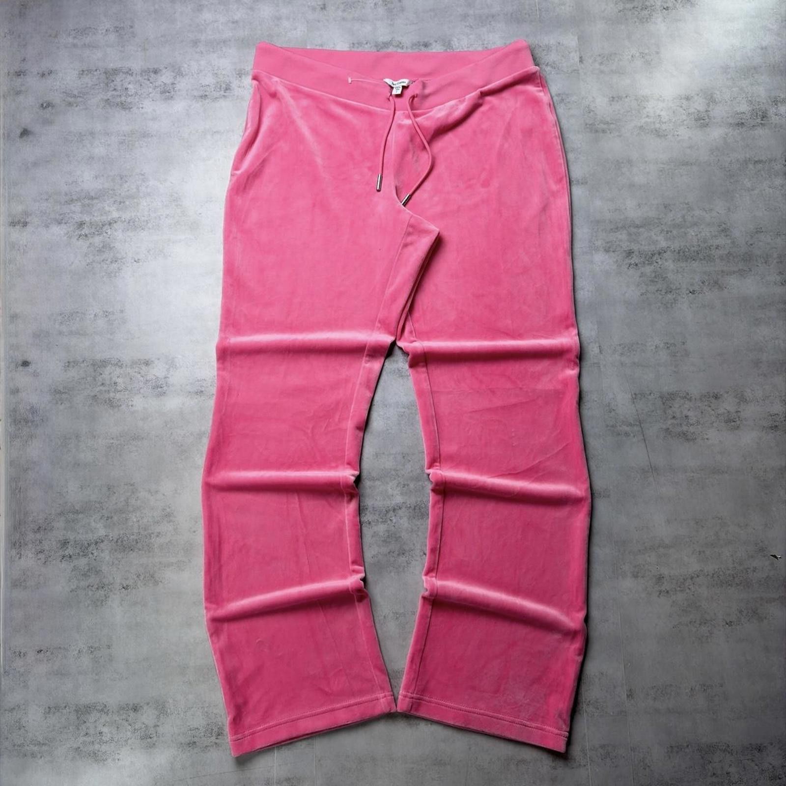 Juicy Couture Jeans Y2K Pink Juicy Couture Grunge Flared Rhinestone Sweatpants Size 36" / US 14 / IT 50 - 4 Thumbnail