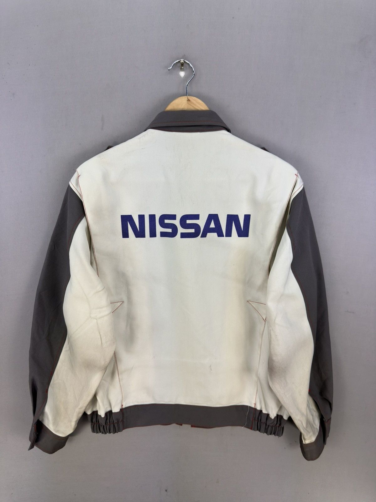 Nissan Vintage 90’s Nissan Genuine Parts Workwear Bomber Jacket Size US L / EU 52-54 / 3 - 4 Thumbnail