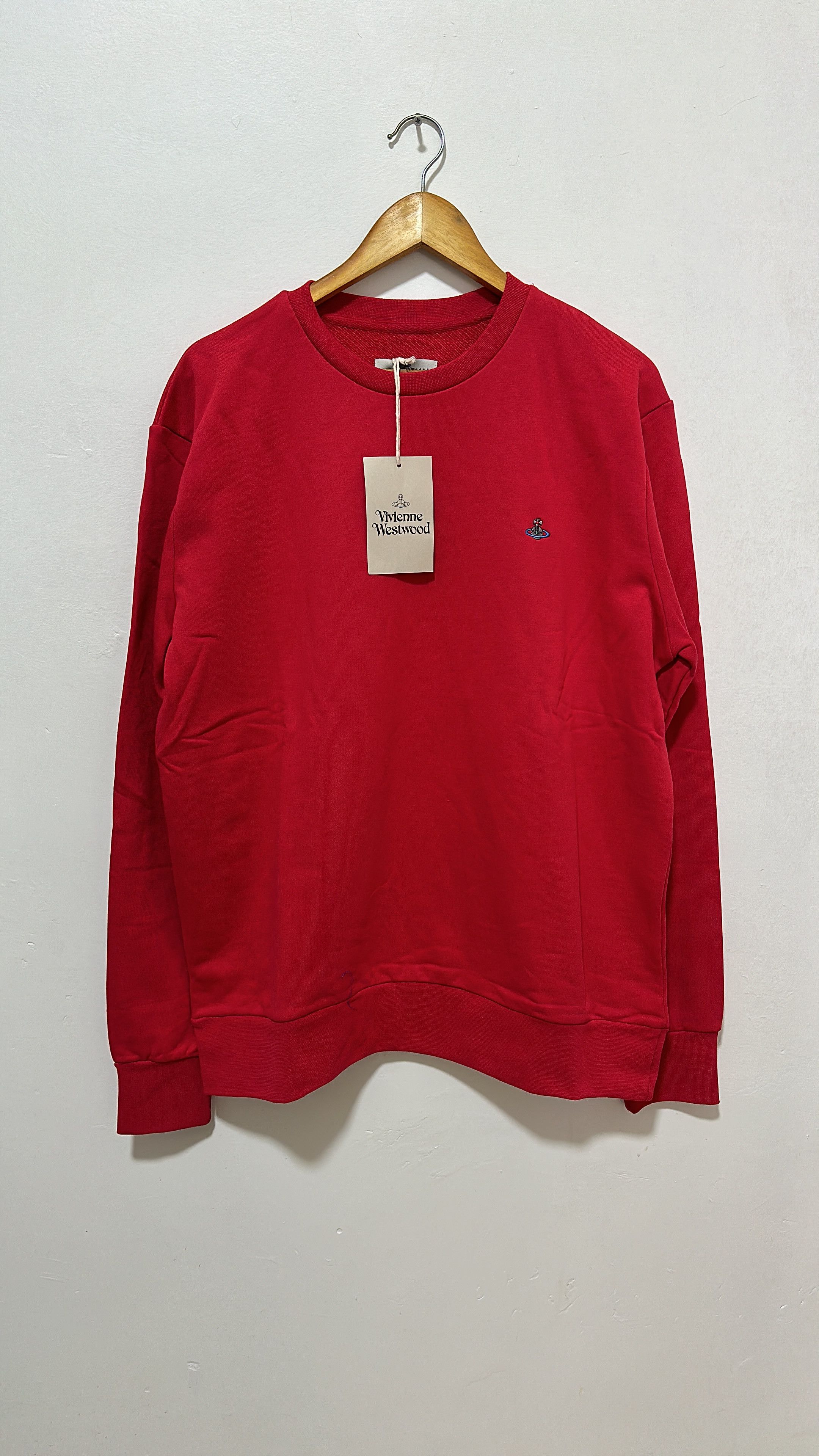 Vivienne Westwood Vivienne Westwood Orb Logo Sweatshirt Red Size Medium Size US M / EU 48-50 / 2 - 1 Thumbnail