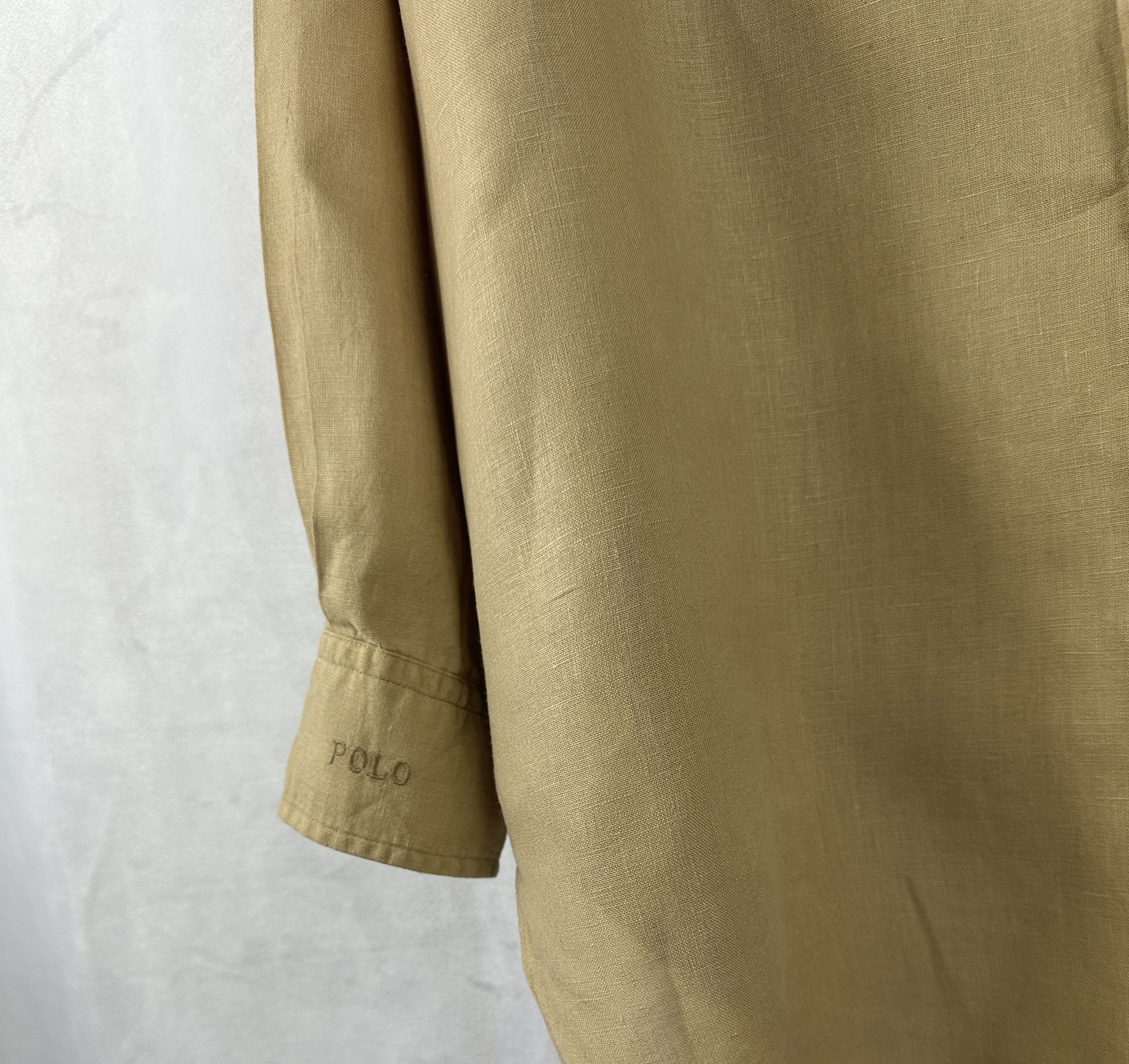 Polo Ralph Lauren Polo Ralph Lauren Mens Khaki Button Down Shirt XLTG Size US XL / EU 56 / 4 - 4 Thumbnail