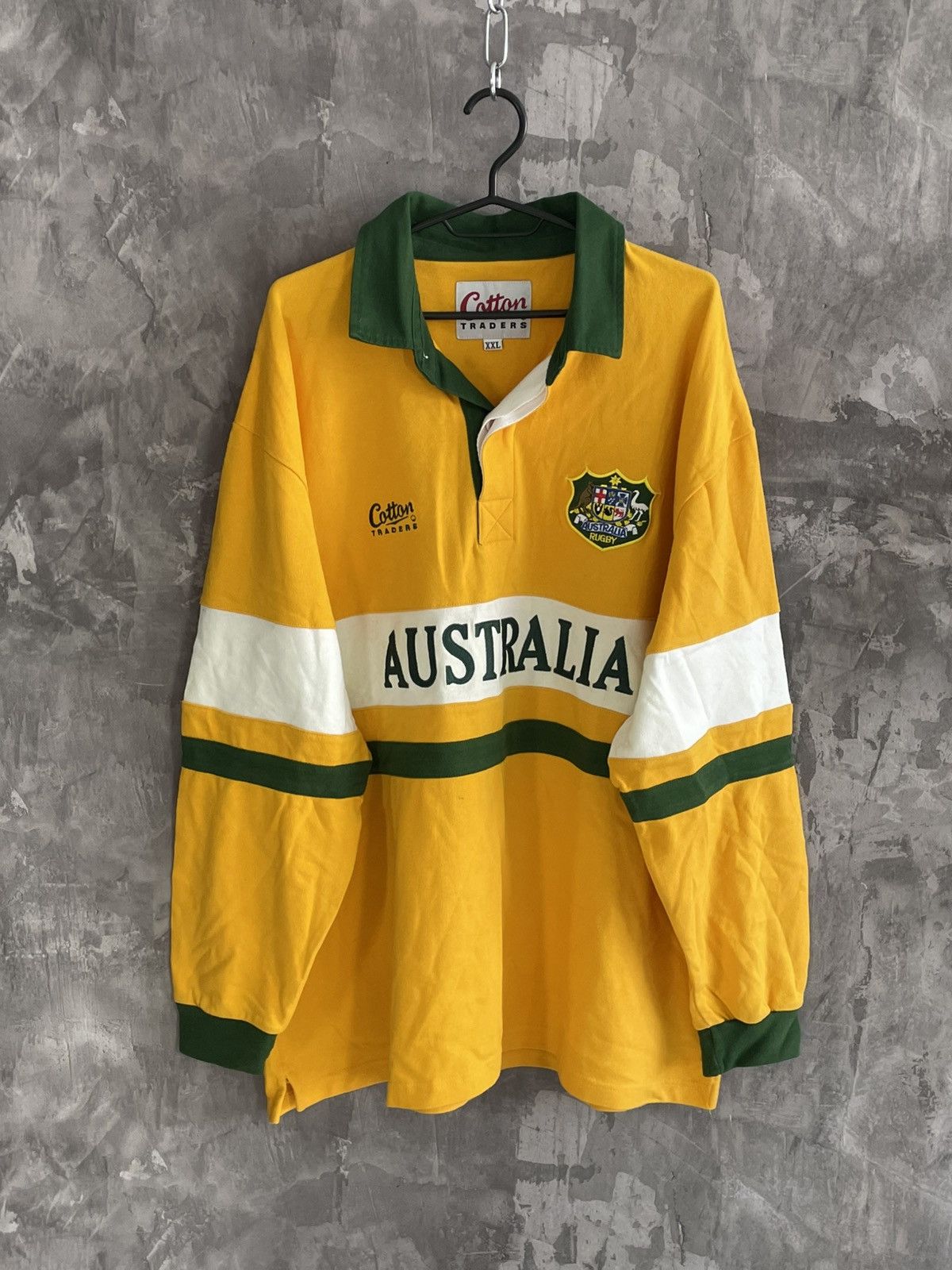 Vintage Vintage Australia Jersey Shirt Rugby Union Rare Y2K Drill Size US XXL / EU 58 / 5 - 1 Thumbnail